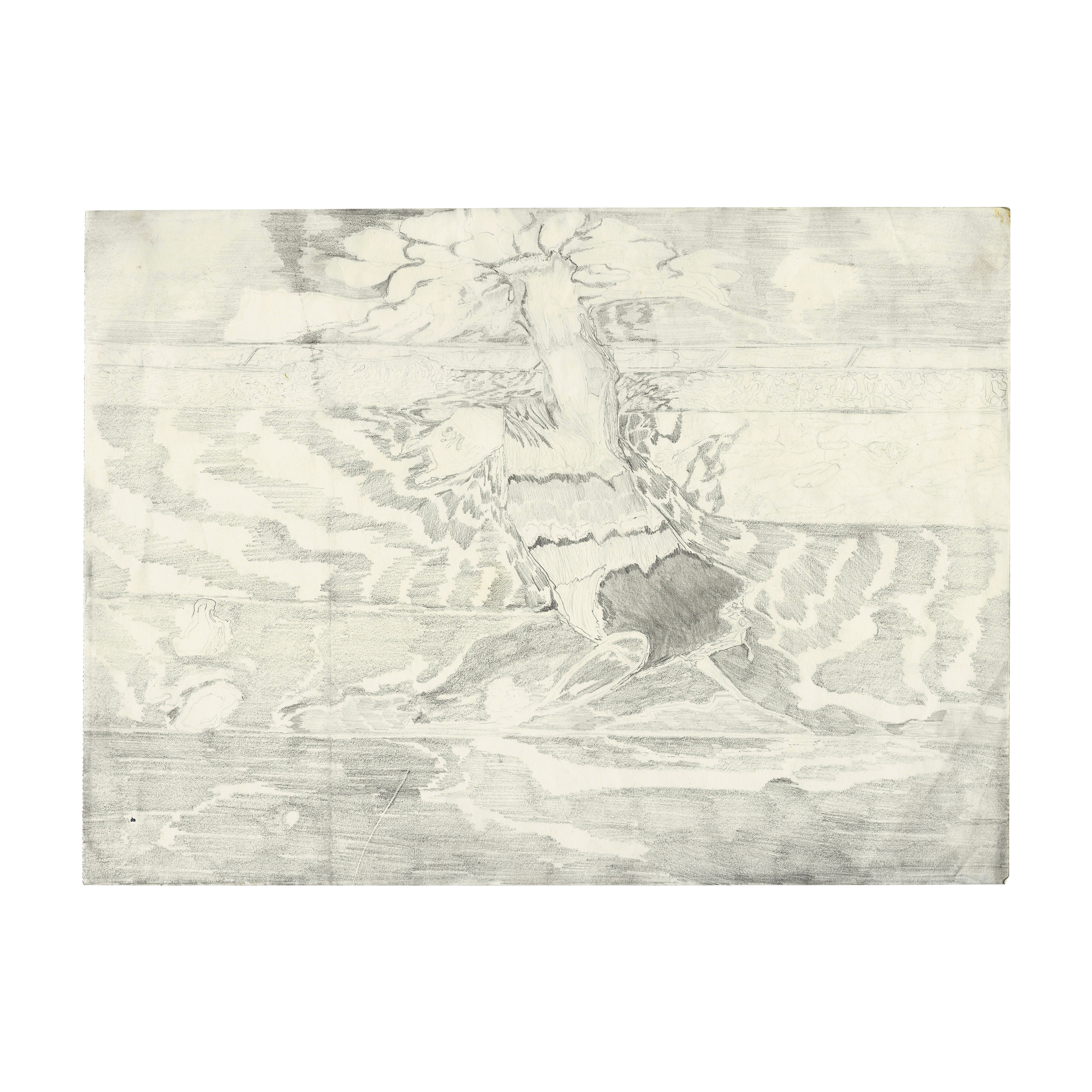 Okiki Akinfe, Untitled, 2020. Pencil on paper. 29.6 x 40.4 cm (11 21/32 x 15 29/32 inches).