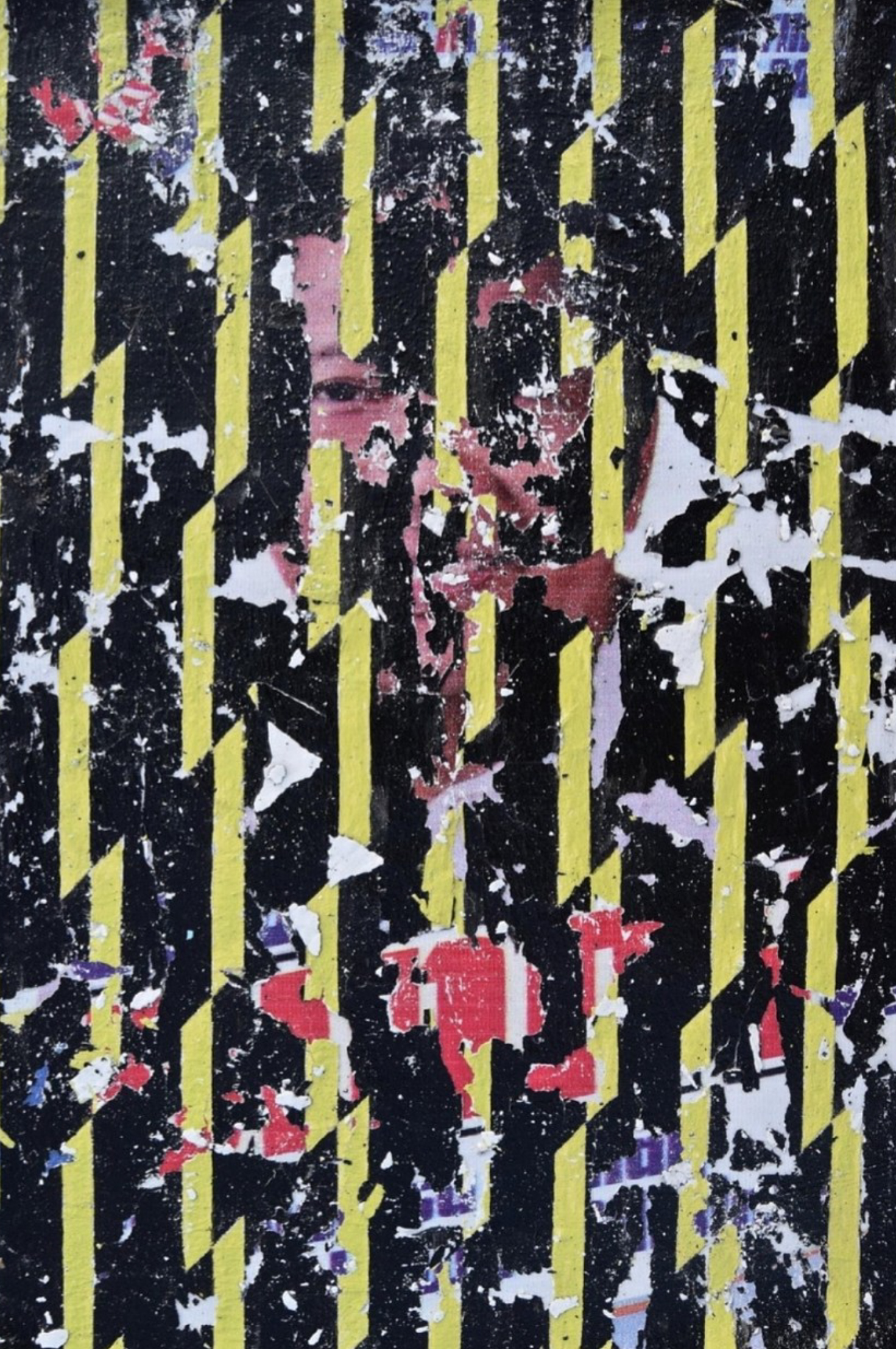 Ghost Painting (Cracked Category): Jojo Binay, 2017 Elastomeric paint on PVC fibre 45.5 x 30.0 cm — USD 5,000