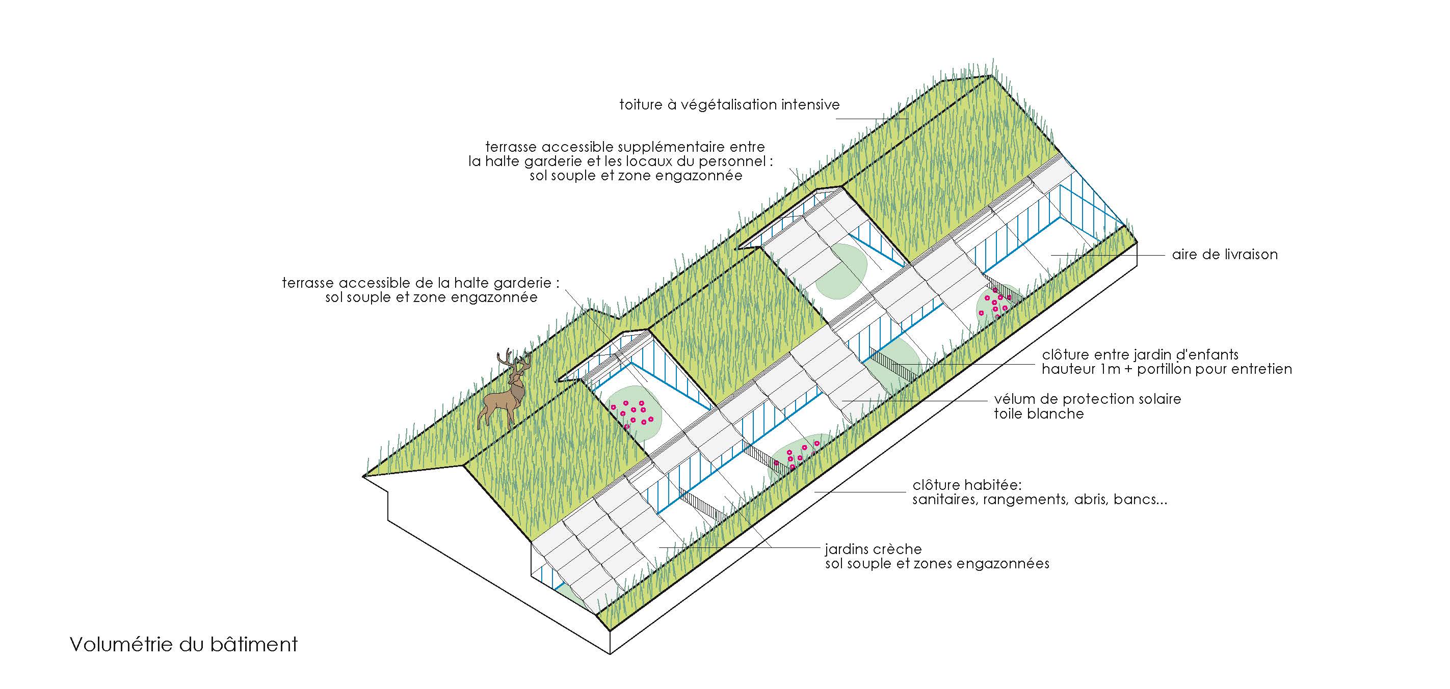 Cr&egrave;che Vert Galant