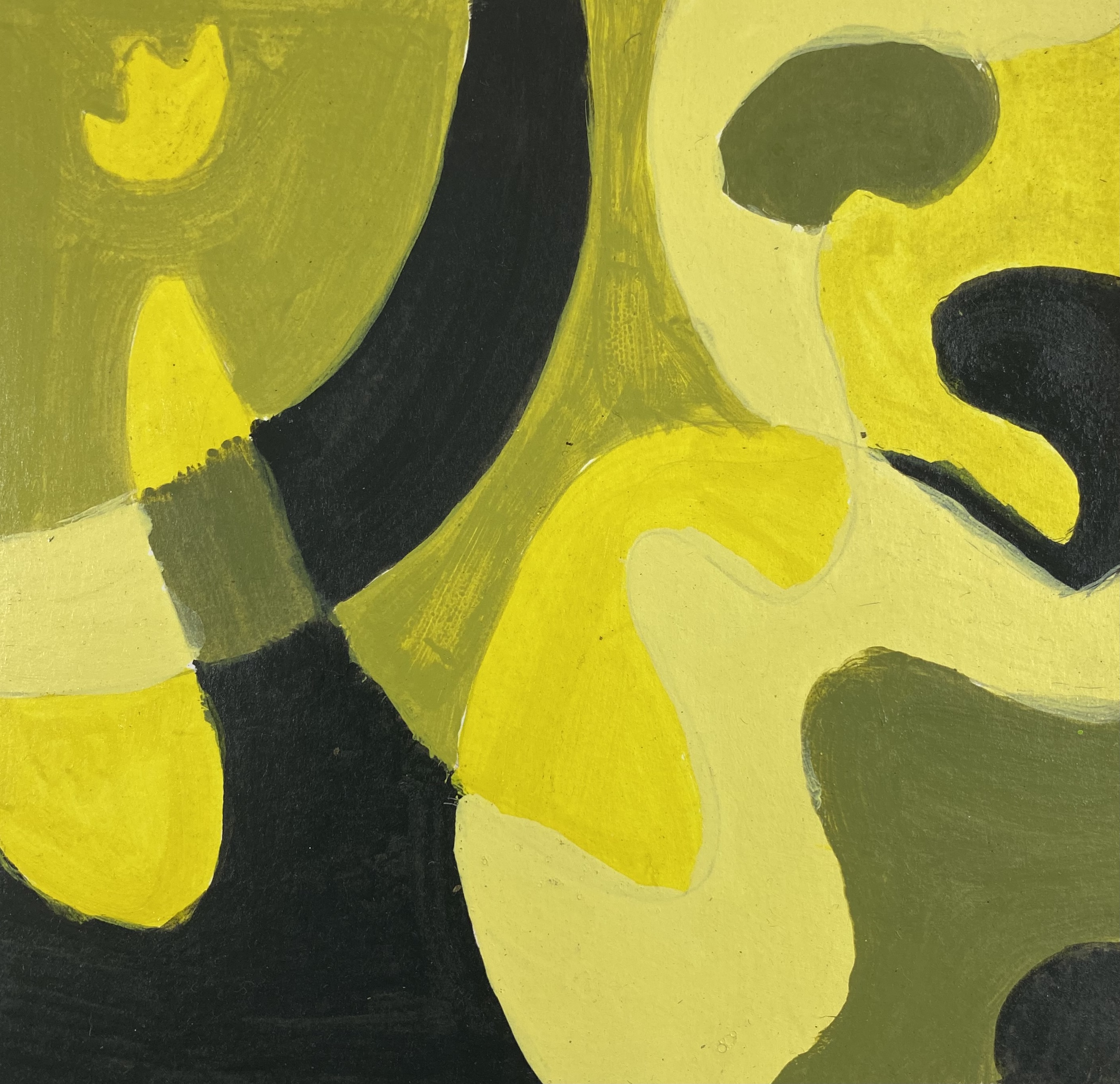 Setembro amarelo | 12cm x 12cm | Gah Barros | 2020 | acrílica sob papel canson 300g