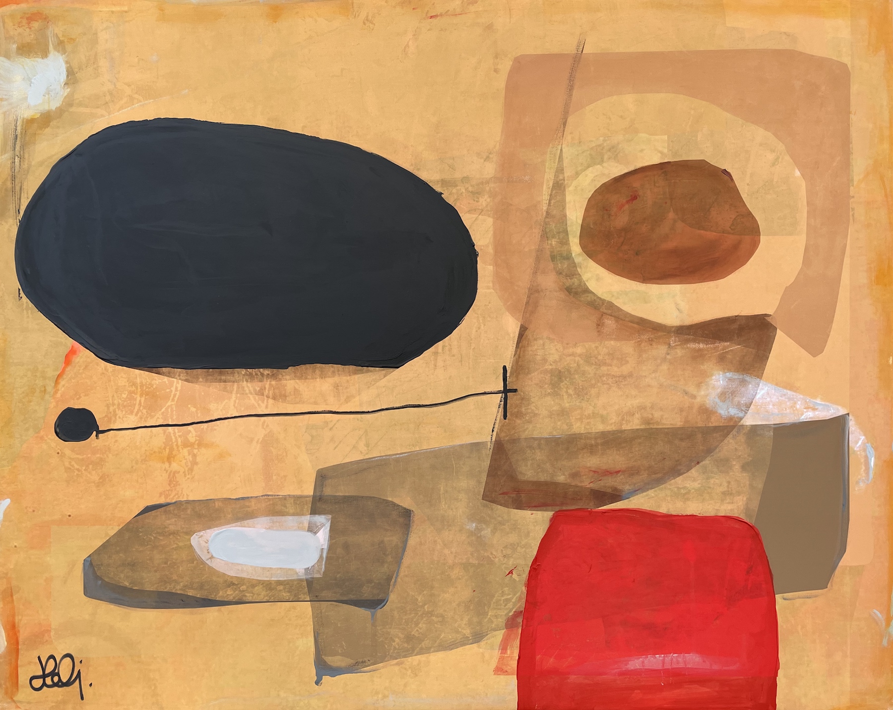 Pebbles, 202280 x 100 cmMixed media on canvas