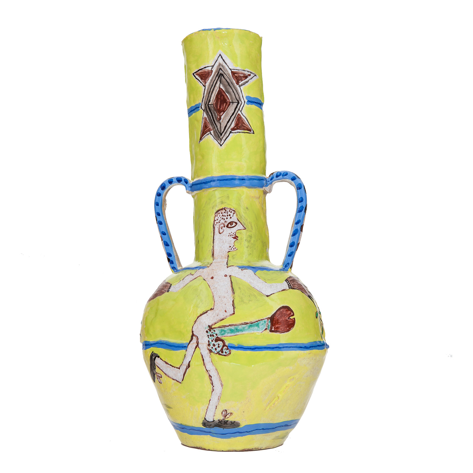 Tribal Dance vase, 8.12.2014Glazed ceramic stonewareHeight 36cm