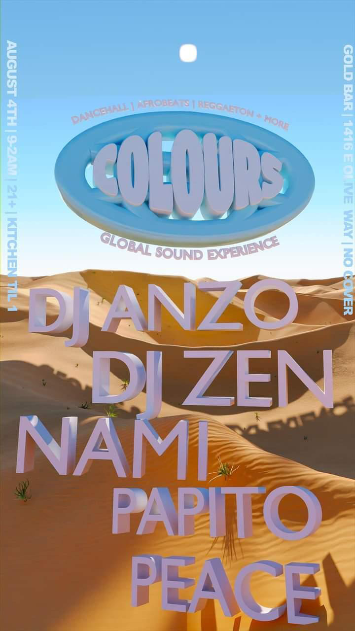 friday 8/4 GLOBAL SOUND EXPERIENCE: DANCEHALL, AFROBEATS, REGGAETON + MORE 9pm-2am