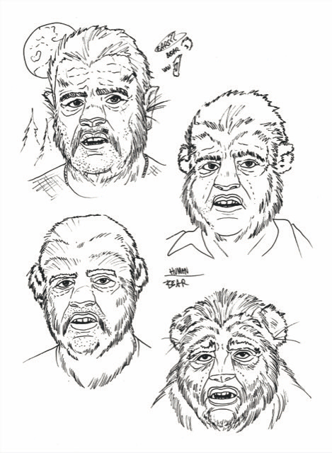 Jo&euml;l LeBlanc : Ours Garou, illustrations 