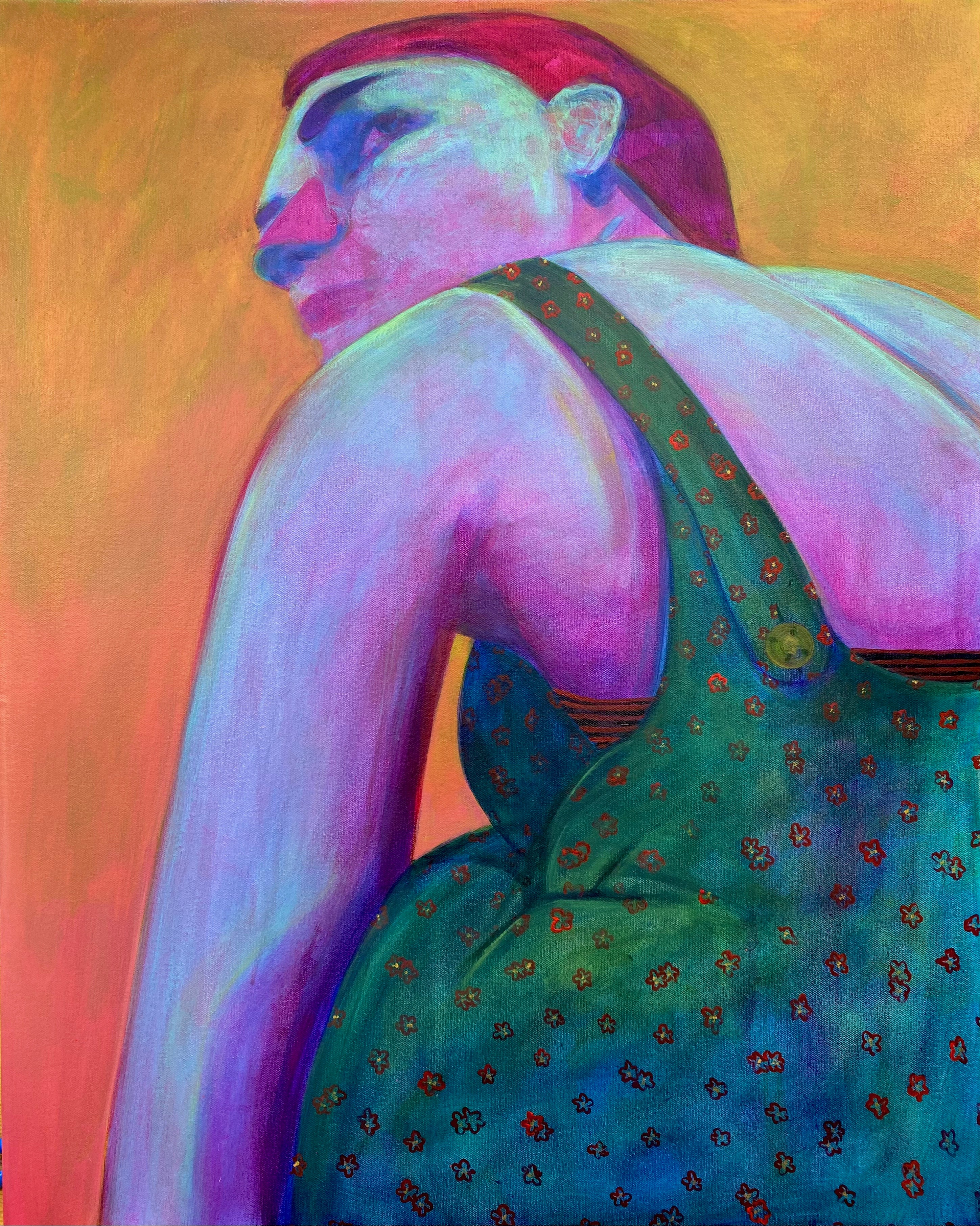 Genevieve CohnTo Breath Deep Against Your BonesAcrylic on canvas30x24"2021