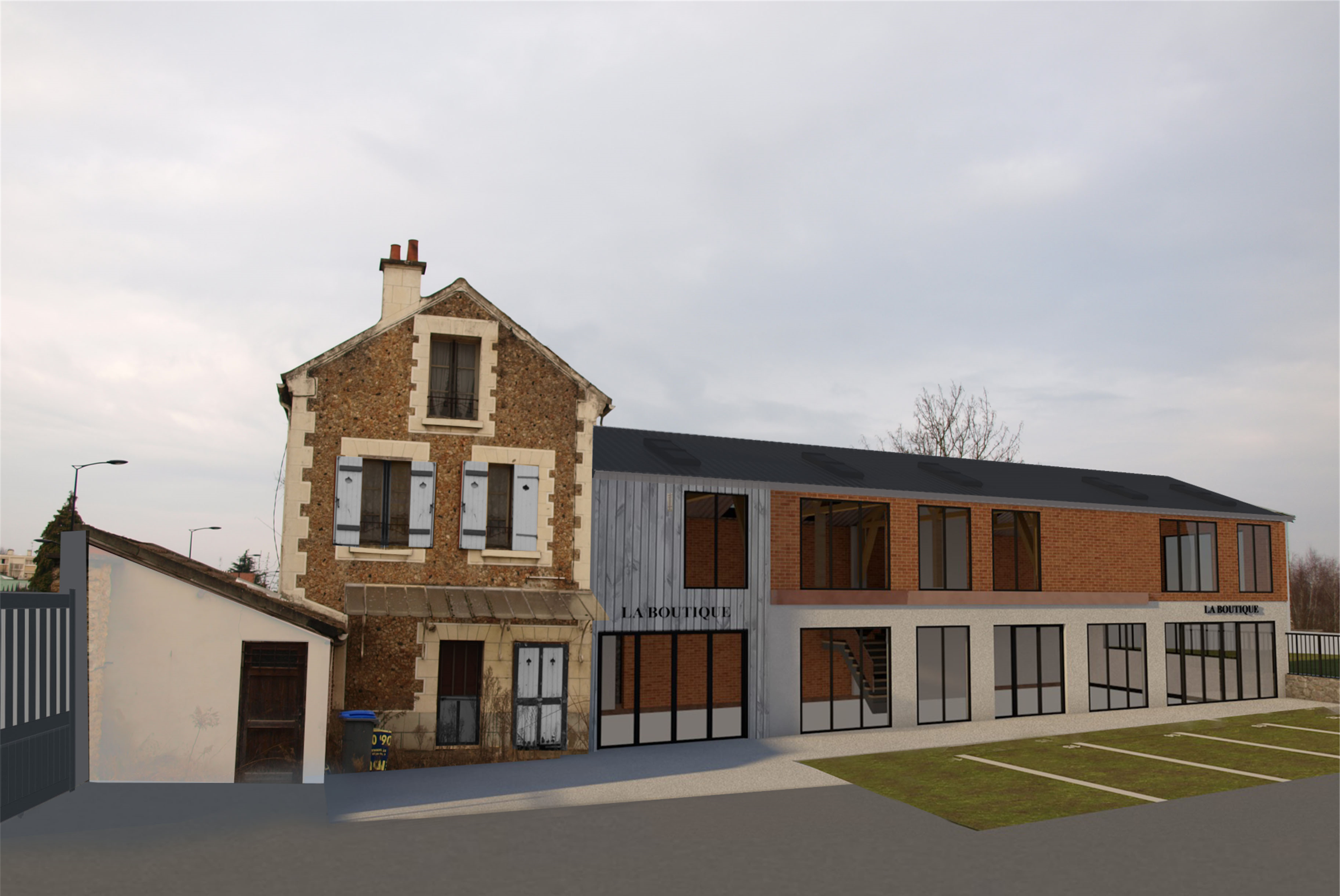 "La Boutique" de meubles à Chambourcy. Martel Architecture