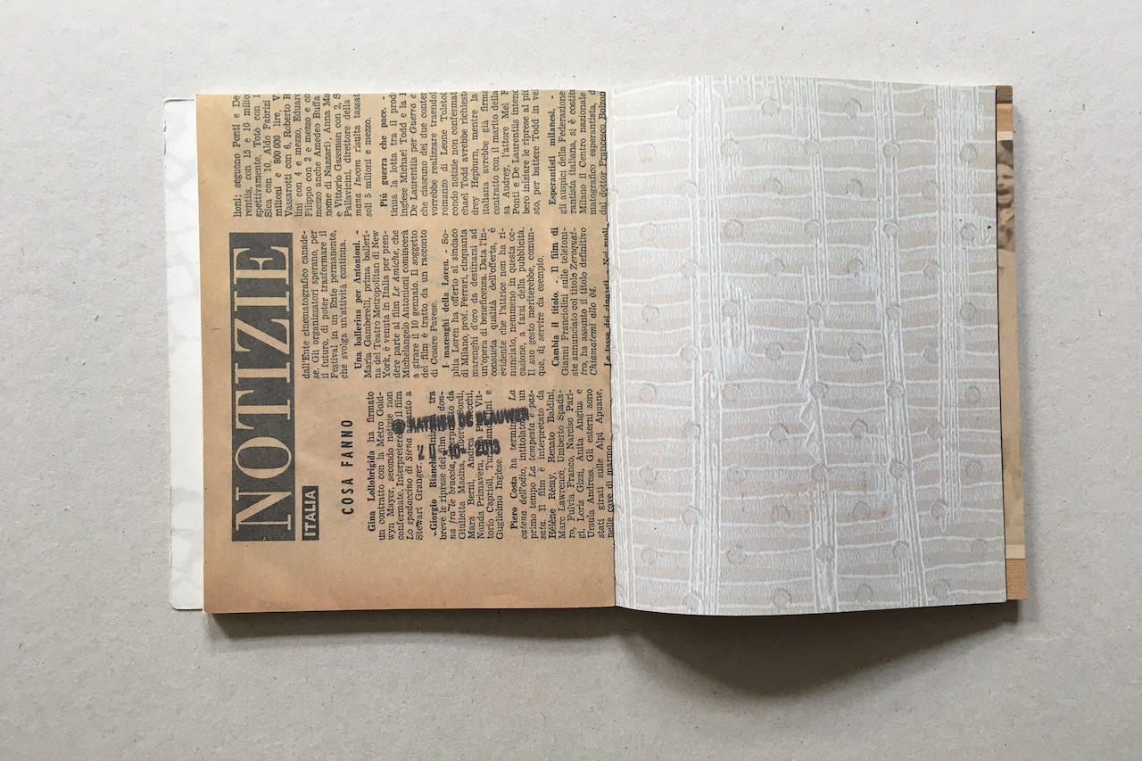 alt="Katrien de Blauwer's book spread of backsides"