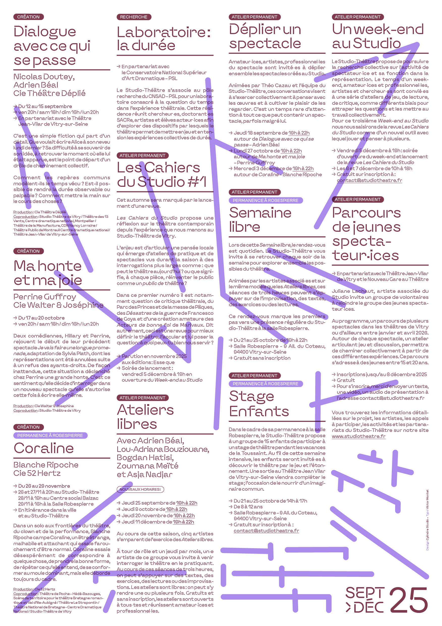 Programme plié semestriel