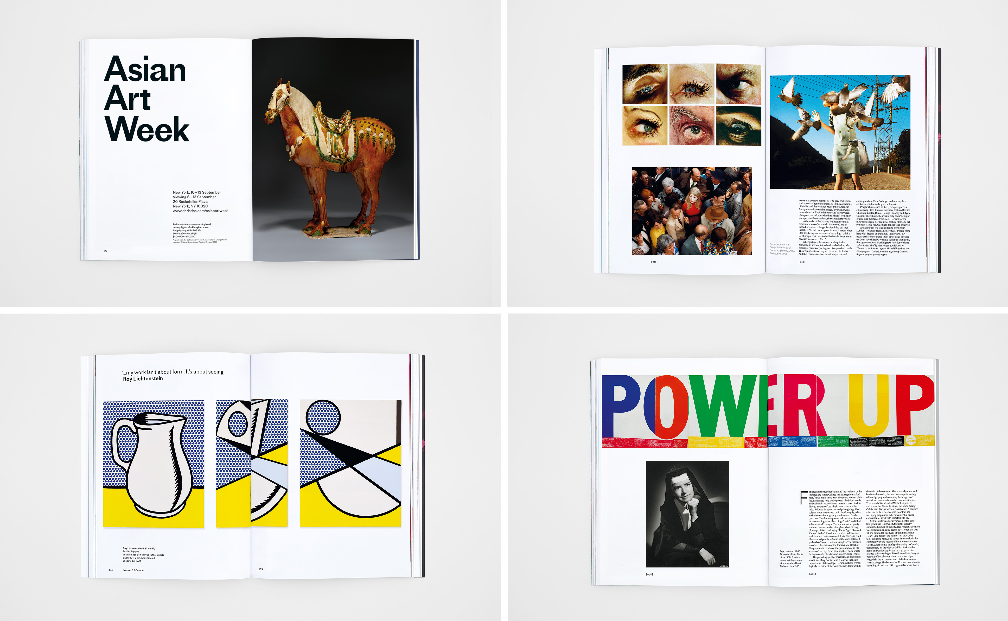 Christie’s Magazine – design assistance on around 26 issues, between 2016 and 2021 Photograph: Norman Wilcox-Geissen. Art directors: Lee Belcher, David McKendrick & Ben McLaughlan. Studio: B.A.M. London