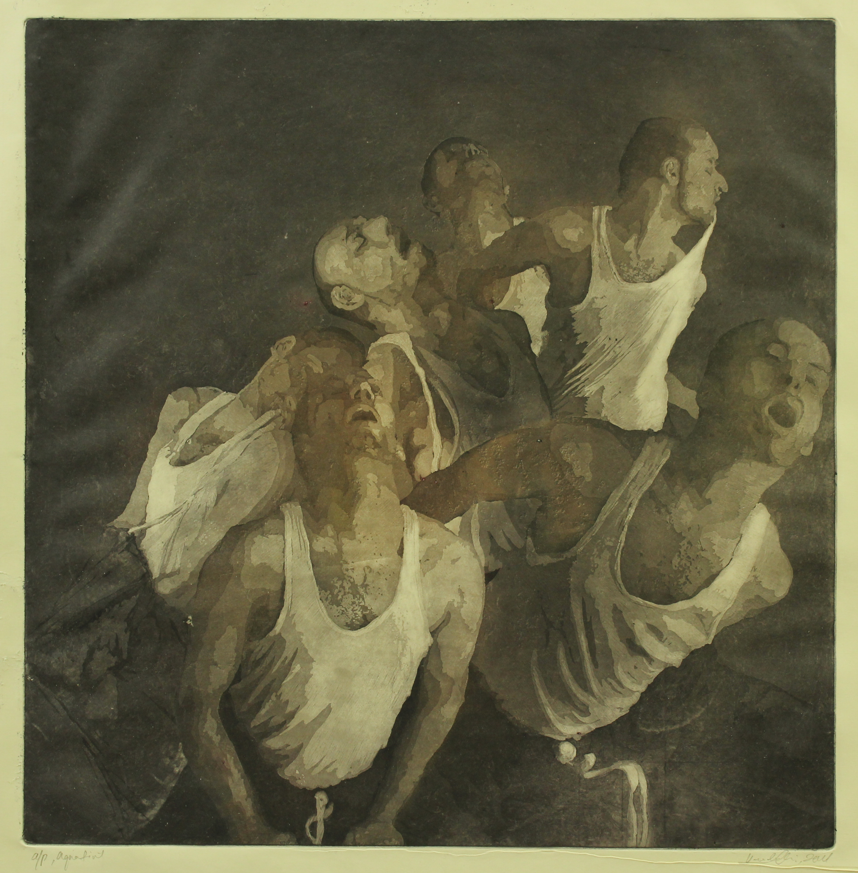 Symphony, Etchings on archival paper, 48cm x 48cm, 2011