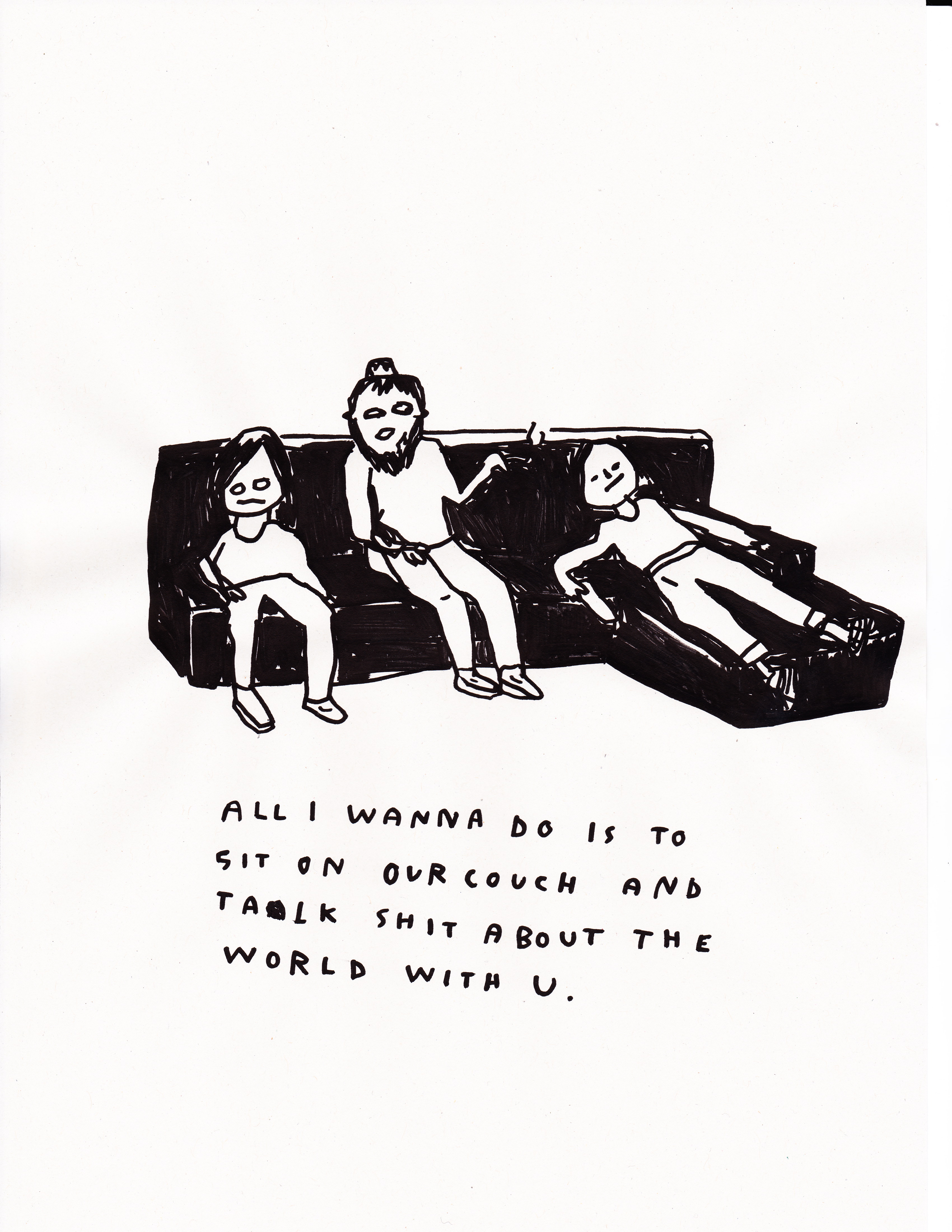 68 stupid rude drawings. 2016Ink on paper30 × 21 cm