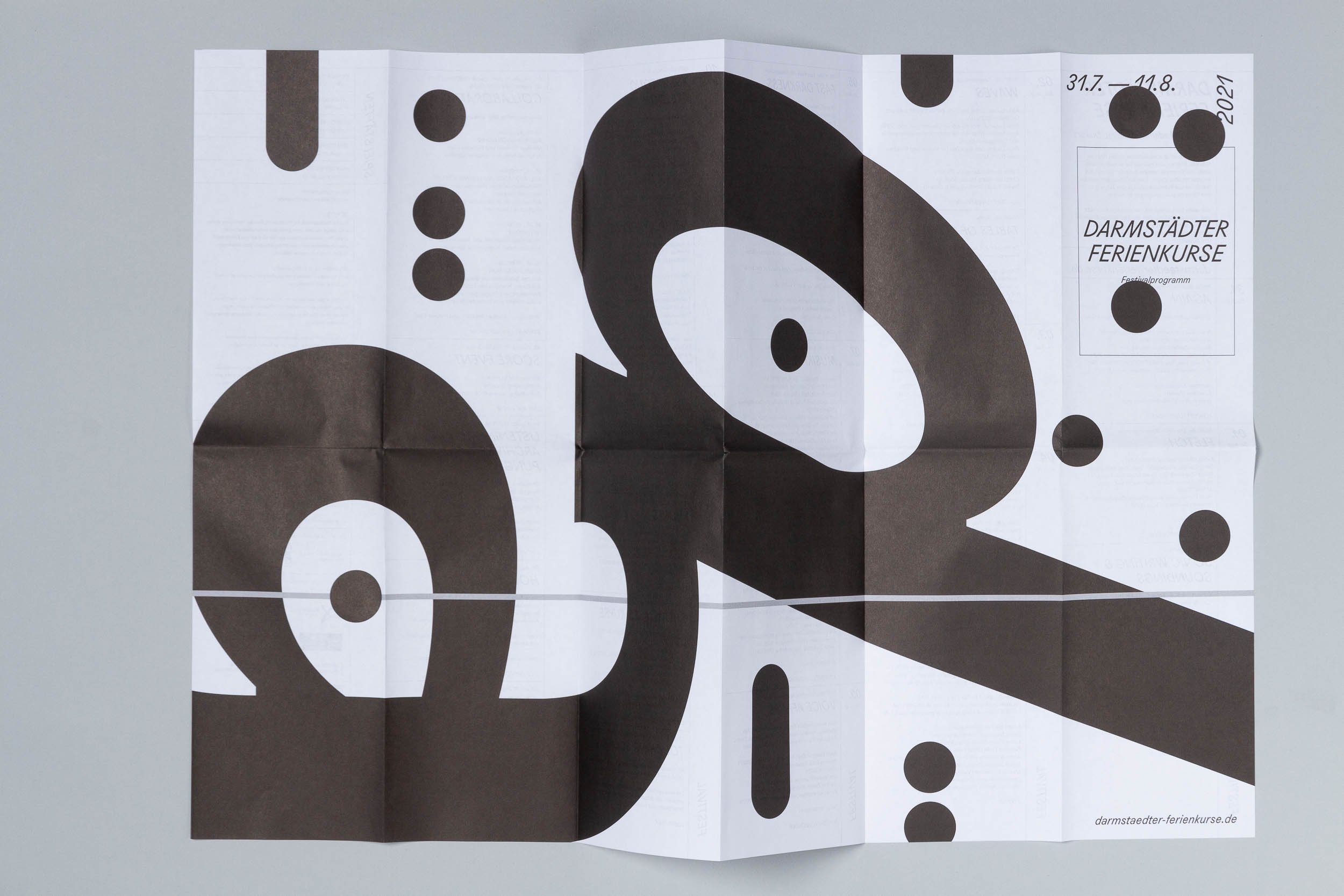 Visual Identity for Darmstädter Ferienkurse 2021 (with Basics09)