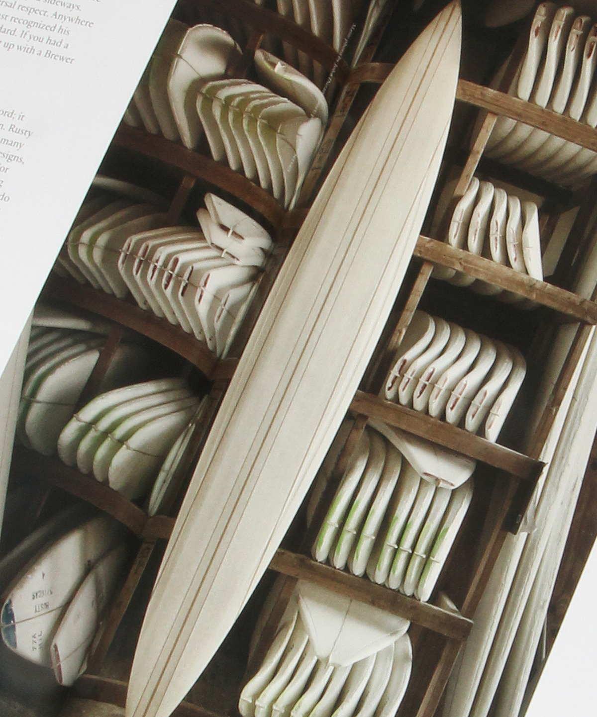 surfboards in the making in The Surfer's Journal 31.4