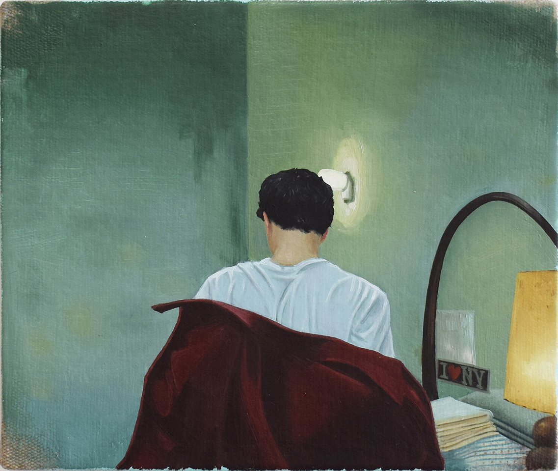 Untitled (from the series: Solitude Souvenirs) Oil on linen 5 9/10 &times; 7 1/10 in (15 x 18 cm), 2022