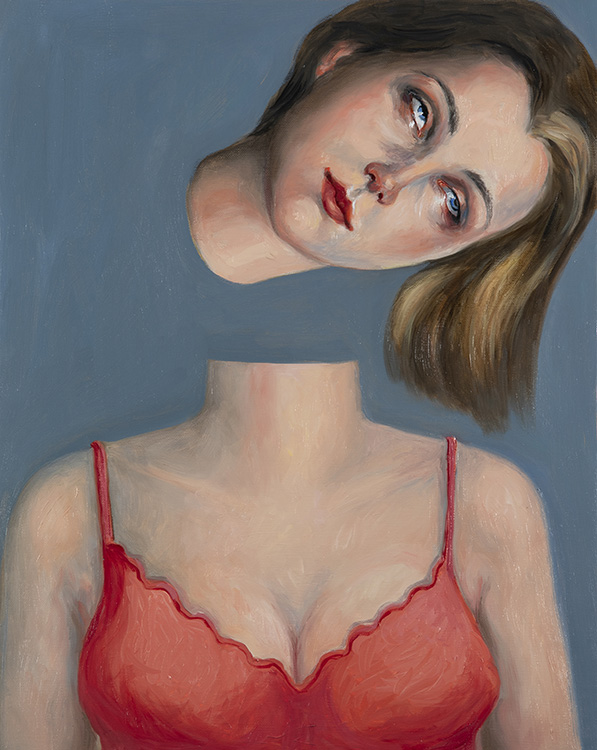  La decollata, 2020, olio su tela, 50x40 cm   