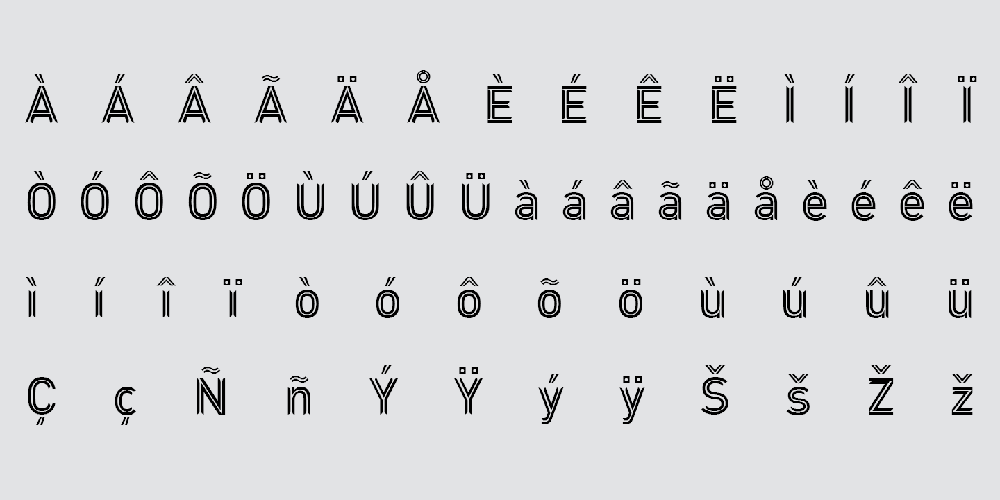 A I Typeface Yuanchenjiang