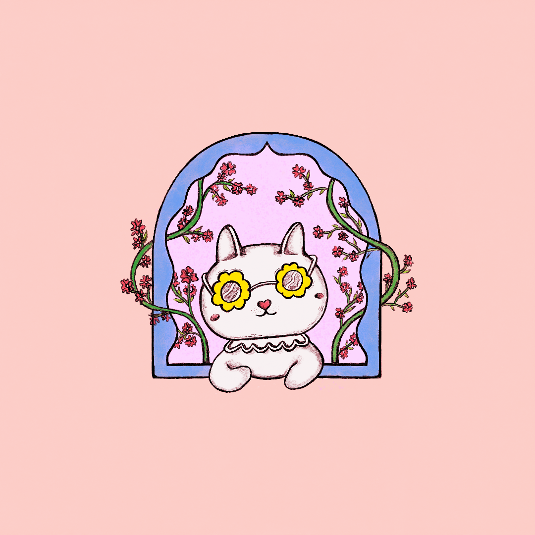 Flower Cat