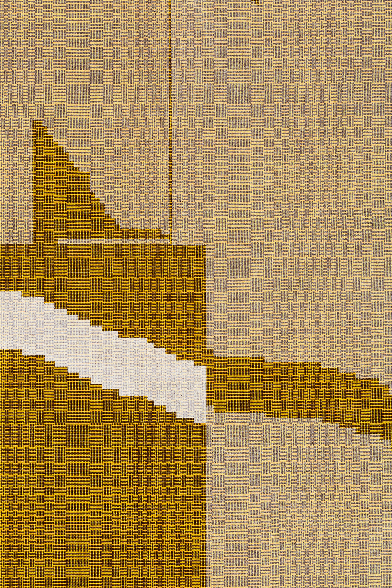 Mt. Pareidolia (6) (detail), acrylic and textile ink on binakol, 22.5 x 34.5 in, 2024