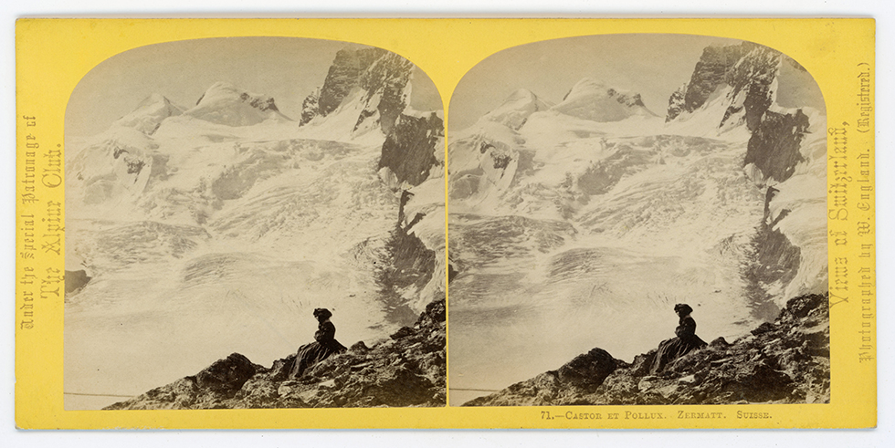 Vista su Castor e Pollux, Canton Vallese. (1863)