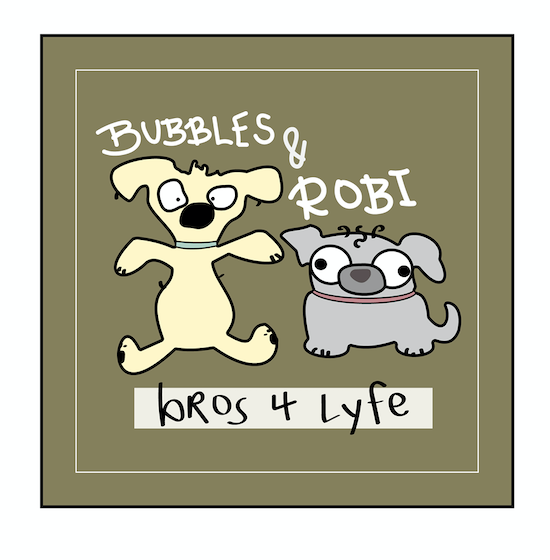 Bubbles & Robi Sticker Design