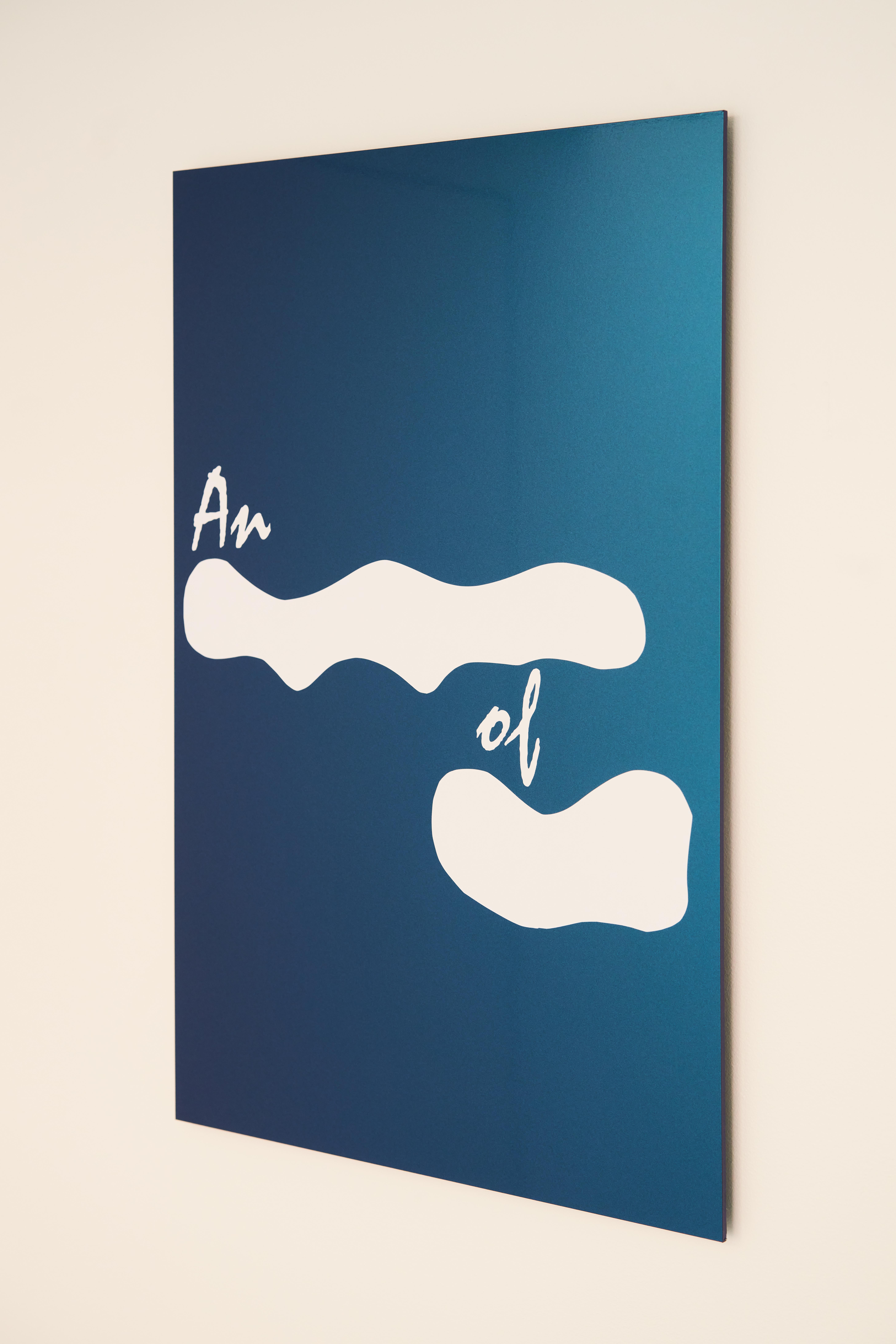 An... of..., 2021 Self-adhesive foil, acrylic glass, mdf  60 x 40 cm