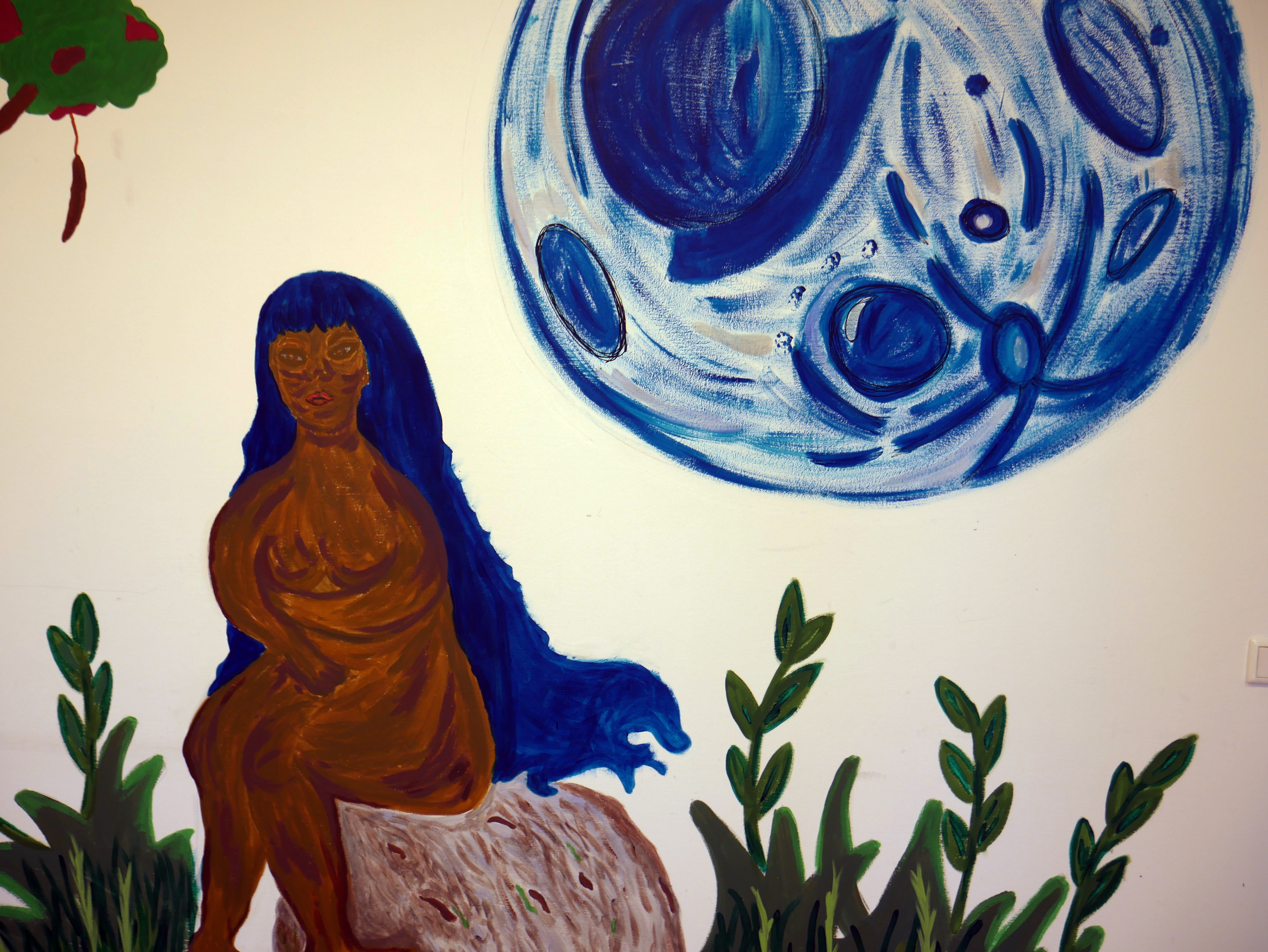 Mural, 3x2mts, 2021, VHS Hietzing, Vienna.