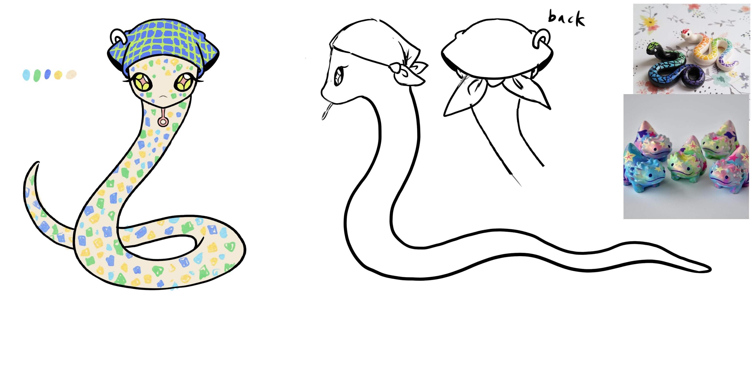 『雅典娜一號-角色設計三視圖』