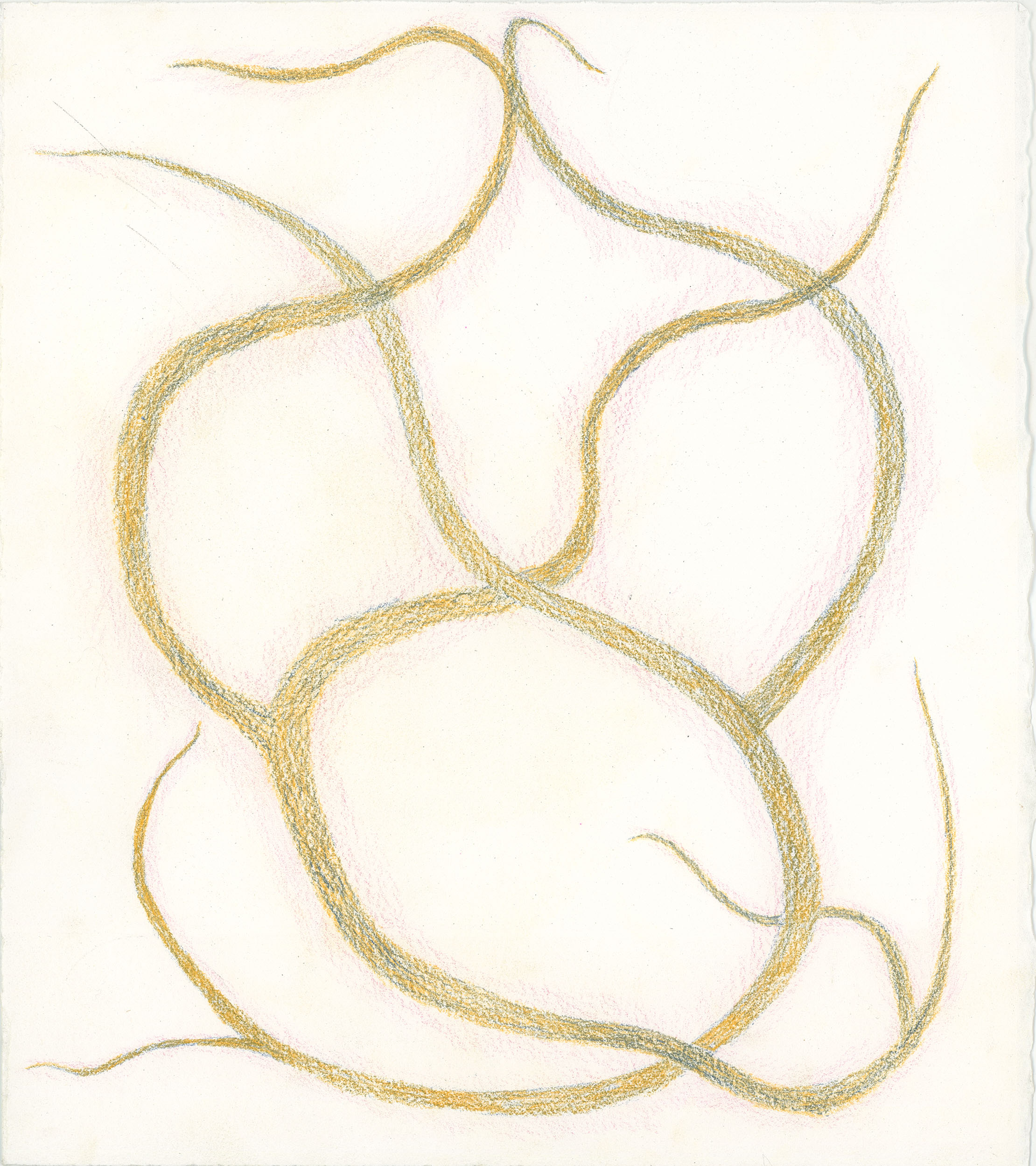 Cosmic Loop VI, 2024, 12"x11", colored pencil