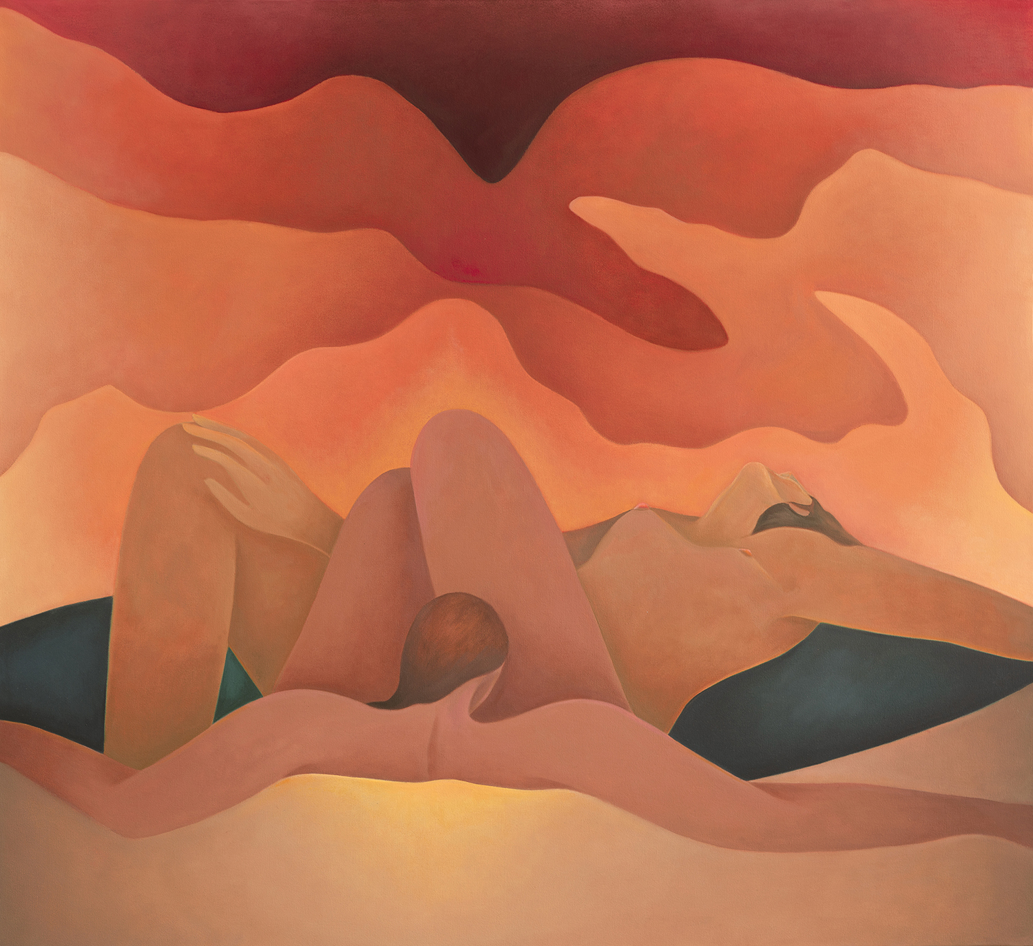 The Hot Springs, 2023 &ndash; Oil on canvas, 44 x 48 in