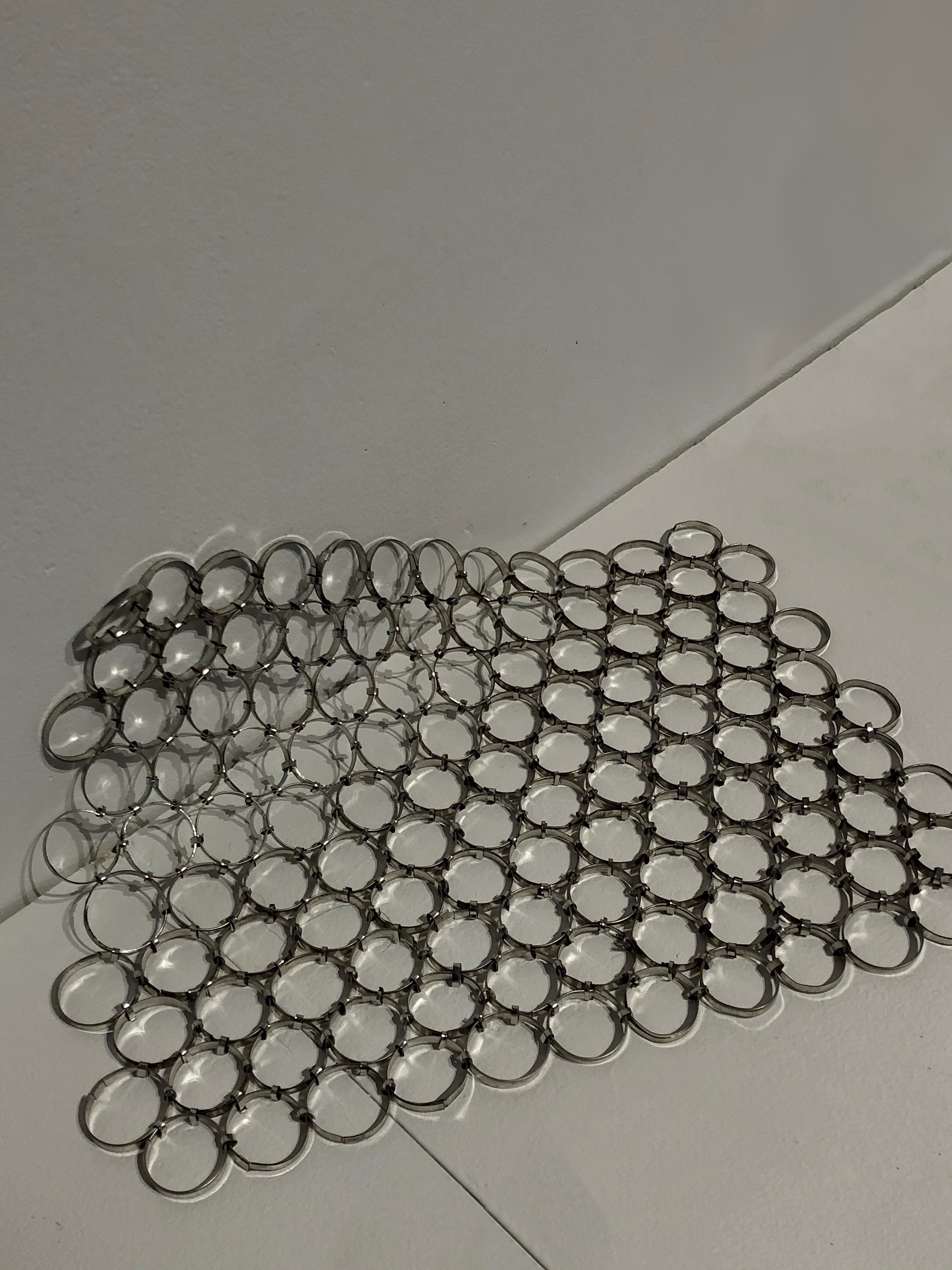 Chain Mail Sample made with Tin-plated Steel, 2019