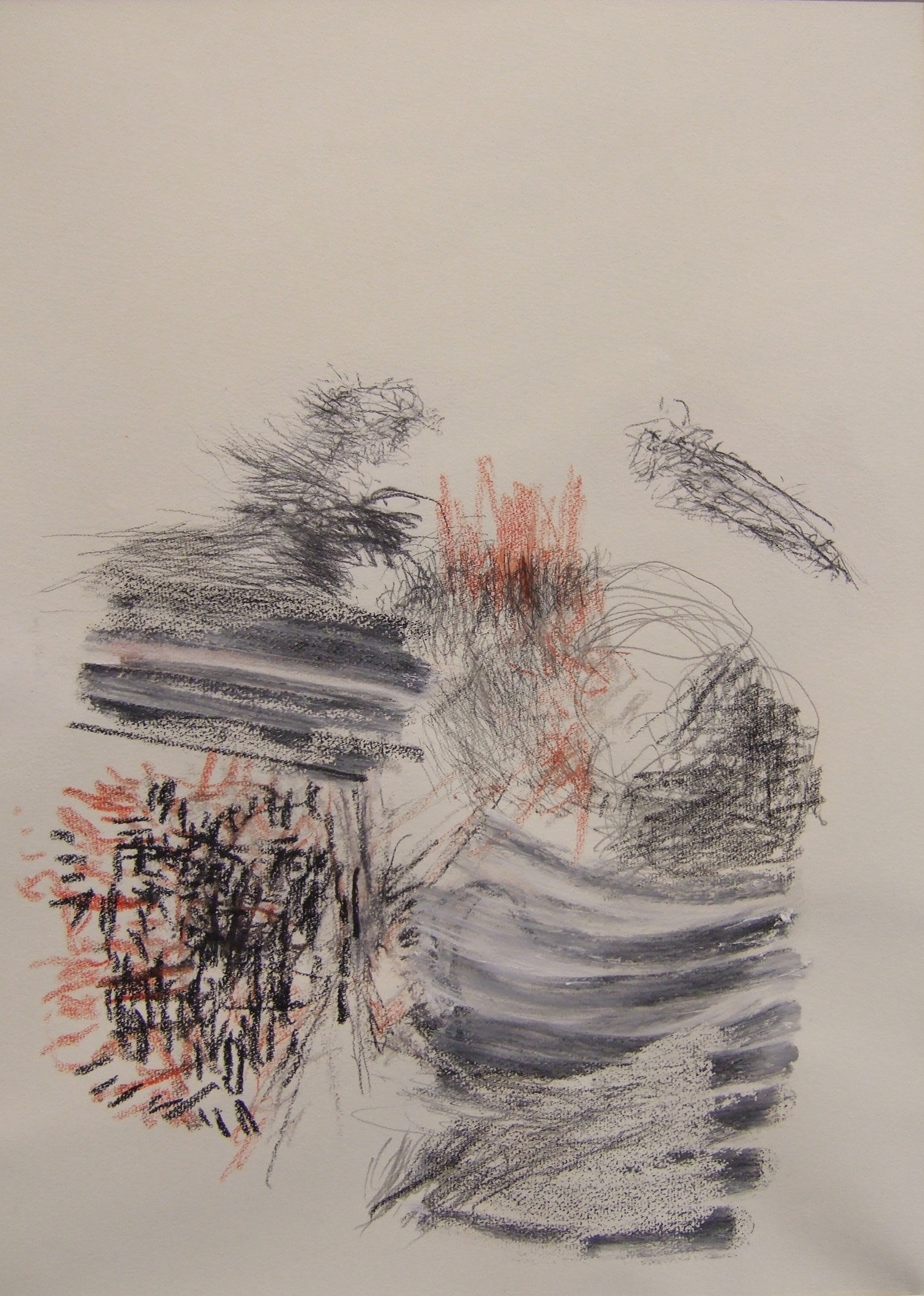 Alice in Wonderland XI, 2006, Bleistift und Kreide auf Papier, 70 x 60 cm