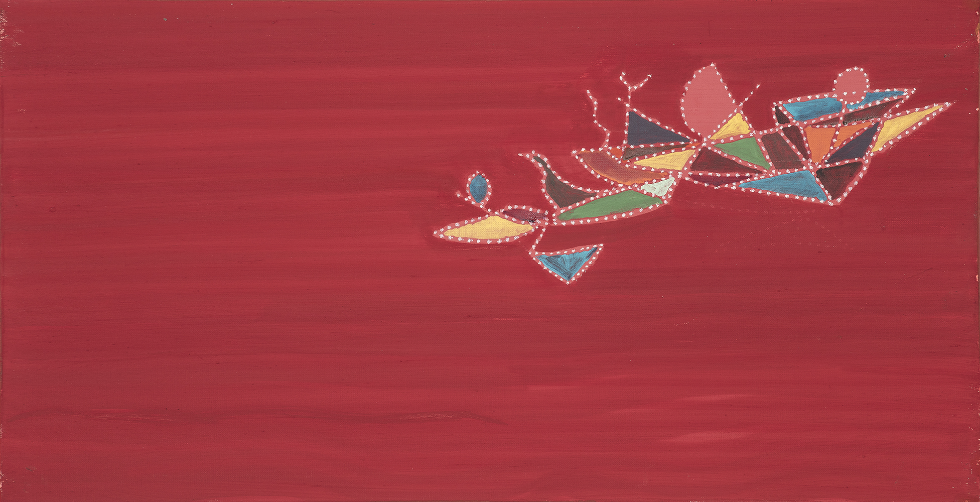 Cire d'abeille / huile sur toile, 40*80cm, 2020
