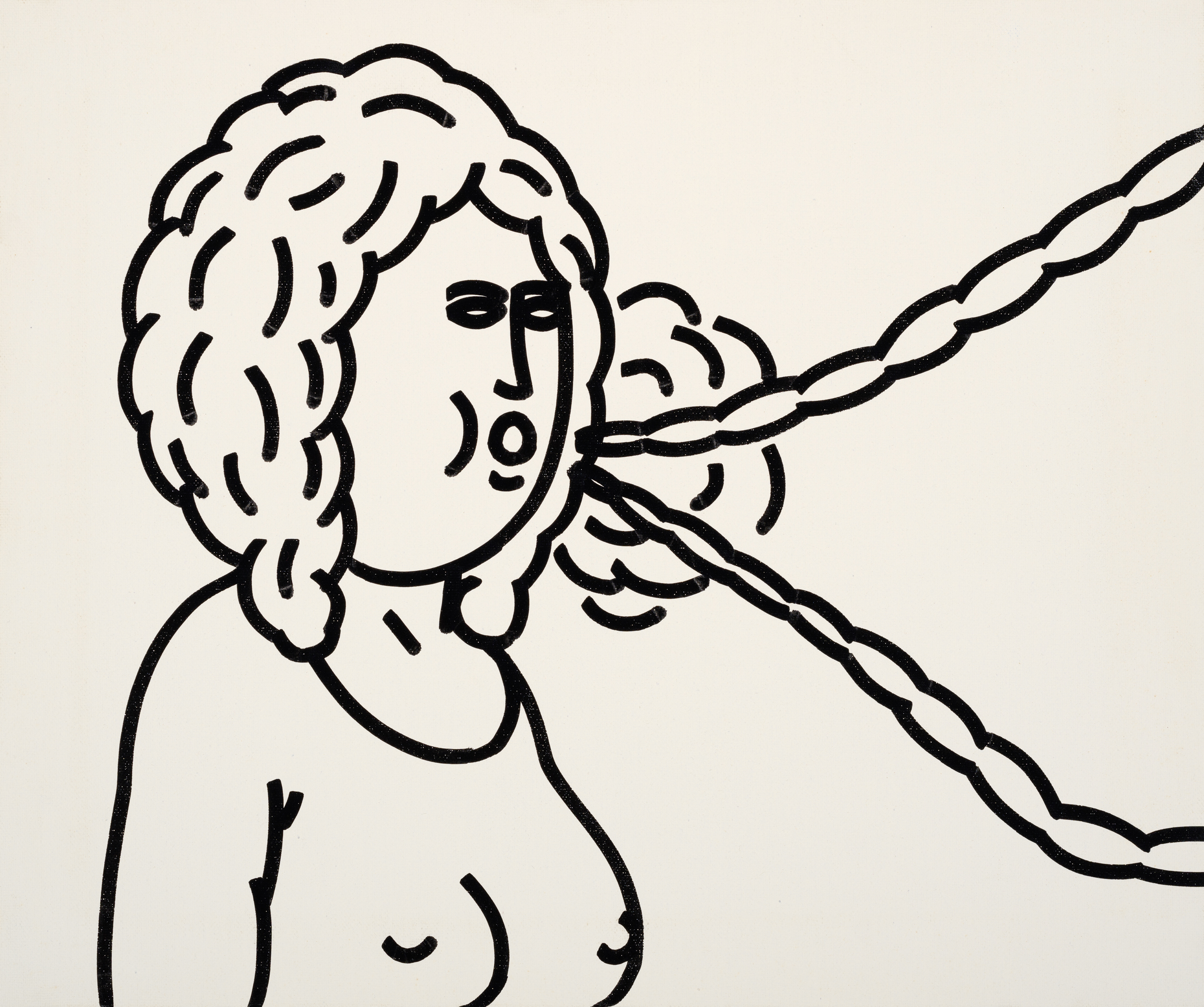 제목 미상, 2004년 경, 캔버스에 아크릴, 38 x 45.5cmNo Title, ca. 2004, acrylic on canvas, 38 x 45.5cm