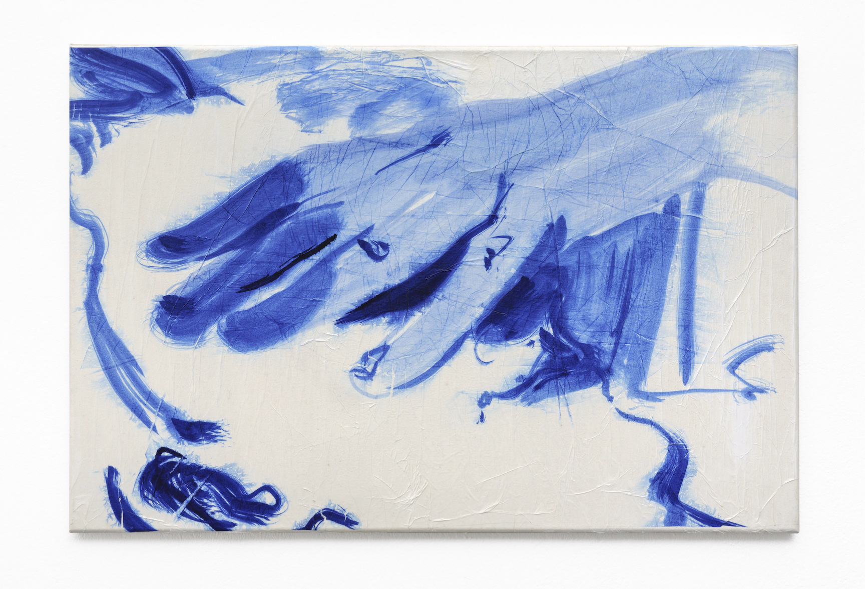 “Good Morning”, Ink on silk paper on canvas, 50 x 75 cm, 2020, Photo: Wolfgang Günzel