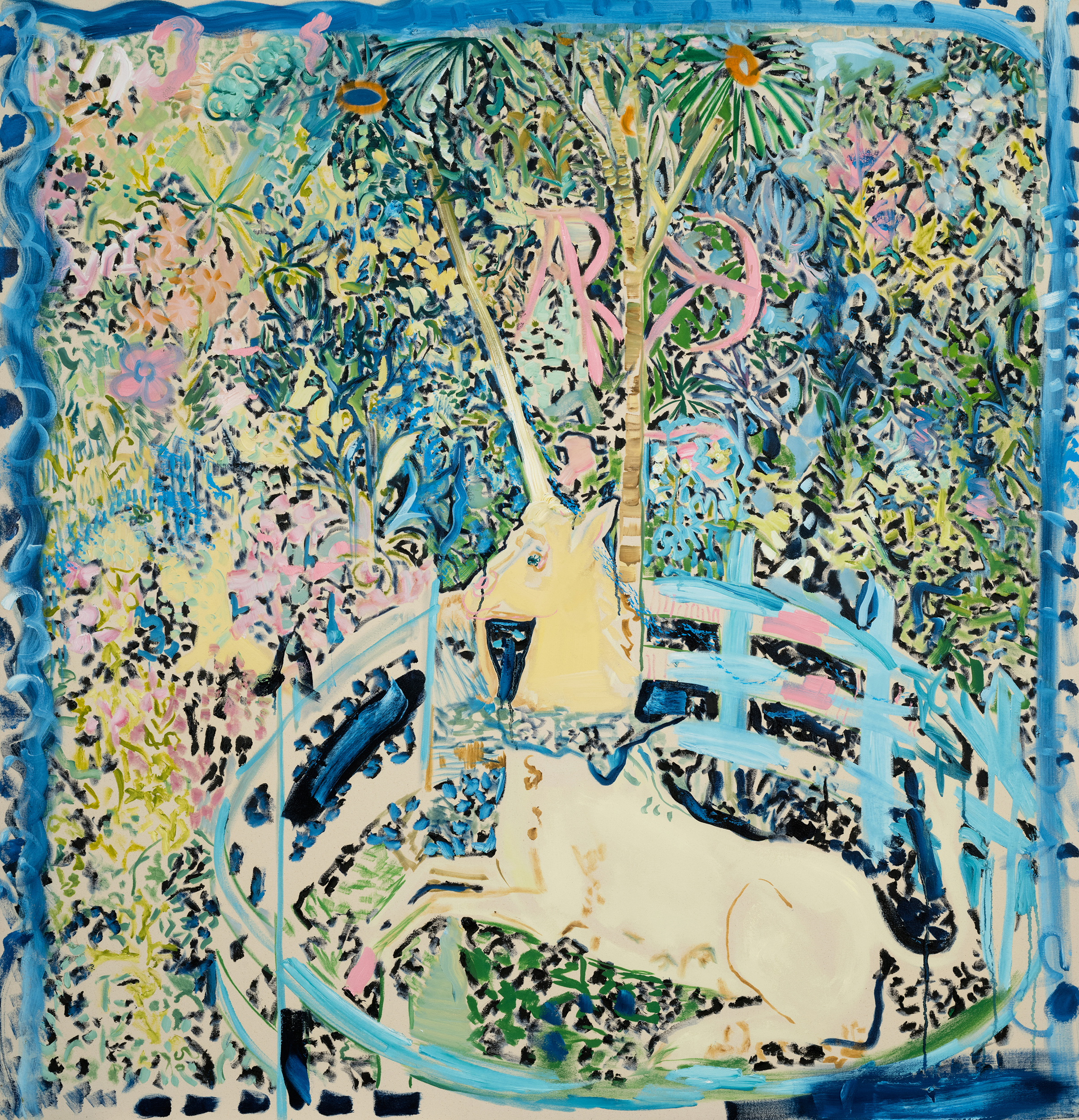 Baby Blue, 2018Oil on canvas60 x 58 in.152 x 147 cm