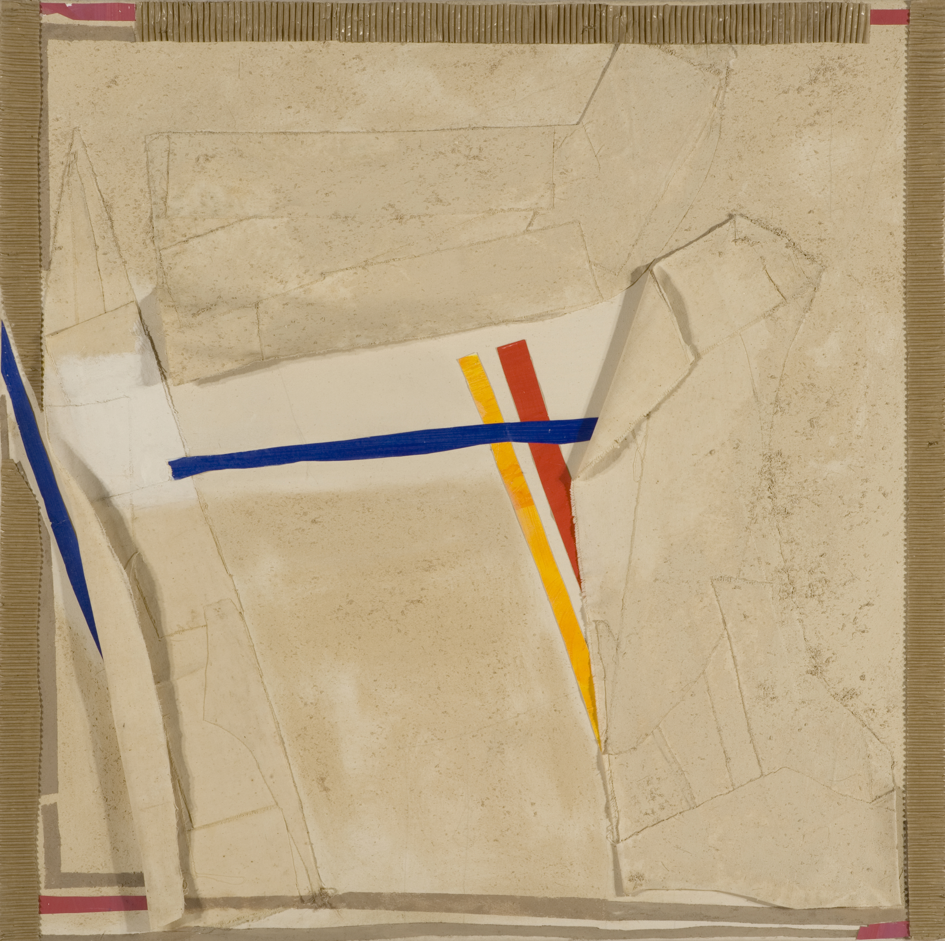 Relievo  Collage on Canvas 2005  4' x 4' SOLD