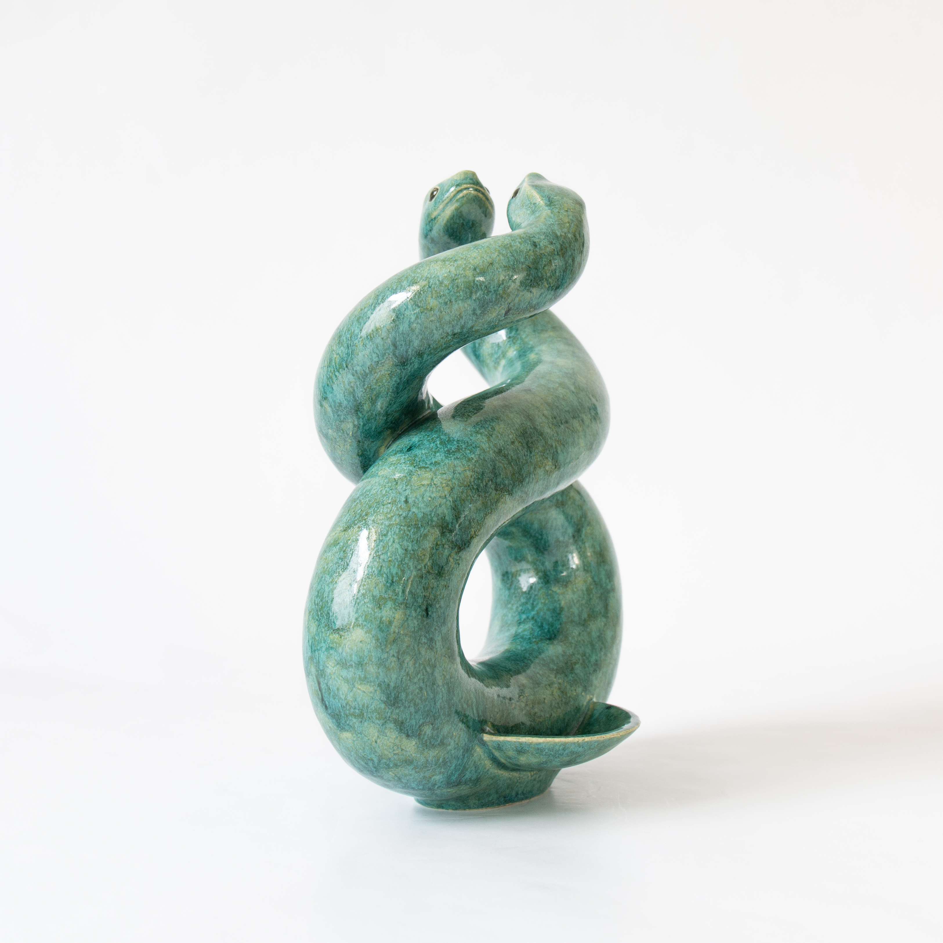 Family Portrait: Vessel in the Form of a Snake IStoneware, glaze23 x 27 x 16 cm (9.1 x 10.6 x 6.3 in)2024