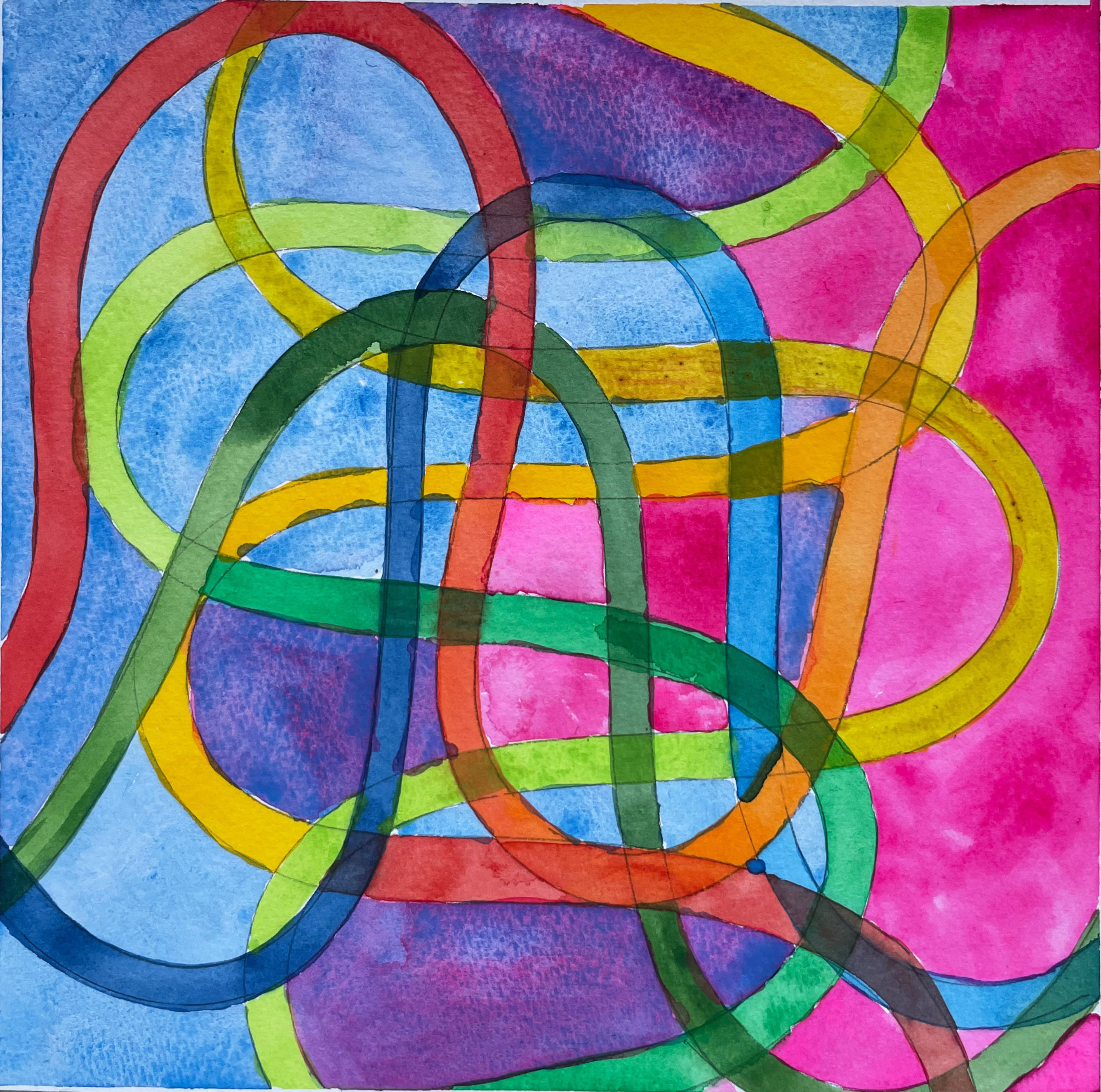 Sin t&iacute;tulo, 2023. Acuarela y l&aacute;piz sobre papel, 20 x 20 cm.