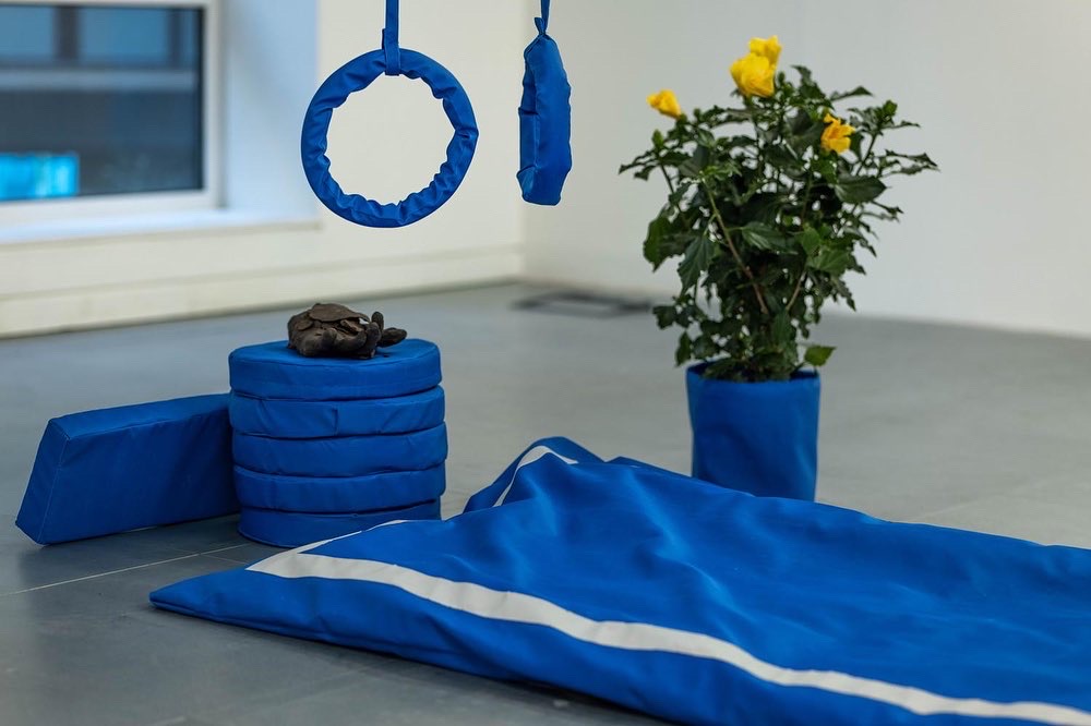 DETAIL SHOT OF 'I BURY MY DREAMS IN THE PLANT POTS AT THE KITCHEN' (2022) BY LINDA ZAGIDULINA