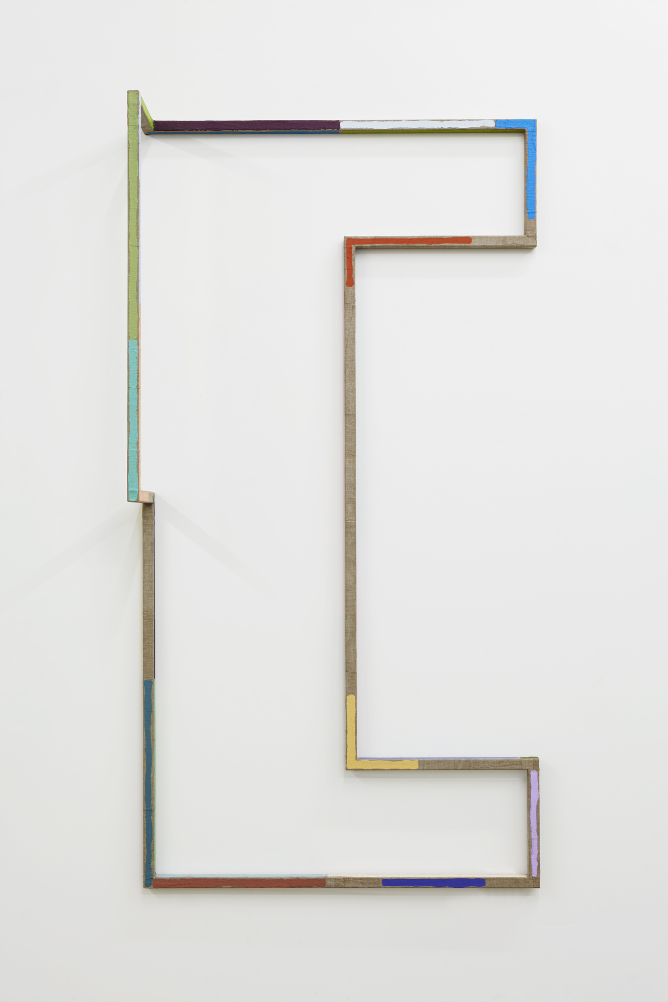 The Not Yet (Signal 18), 2015Steel wrapped with linen, acrylic paint72" x 37" x 10"