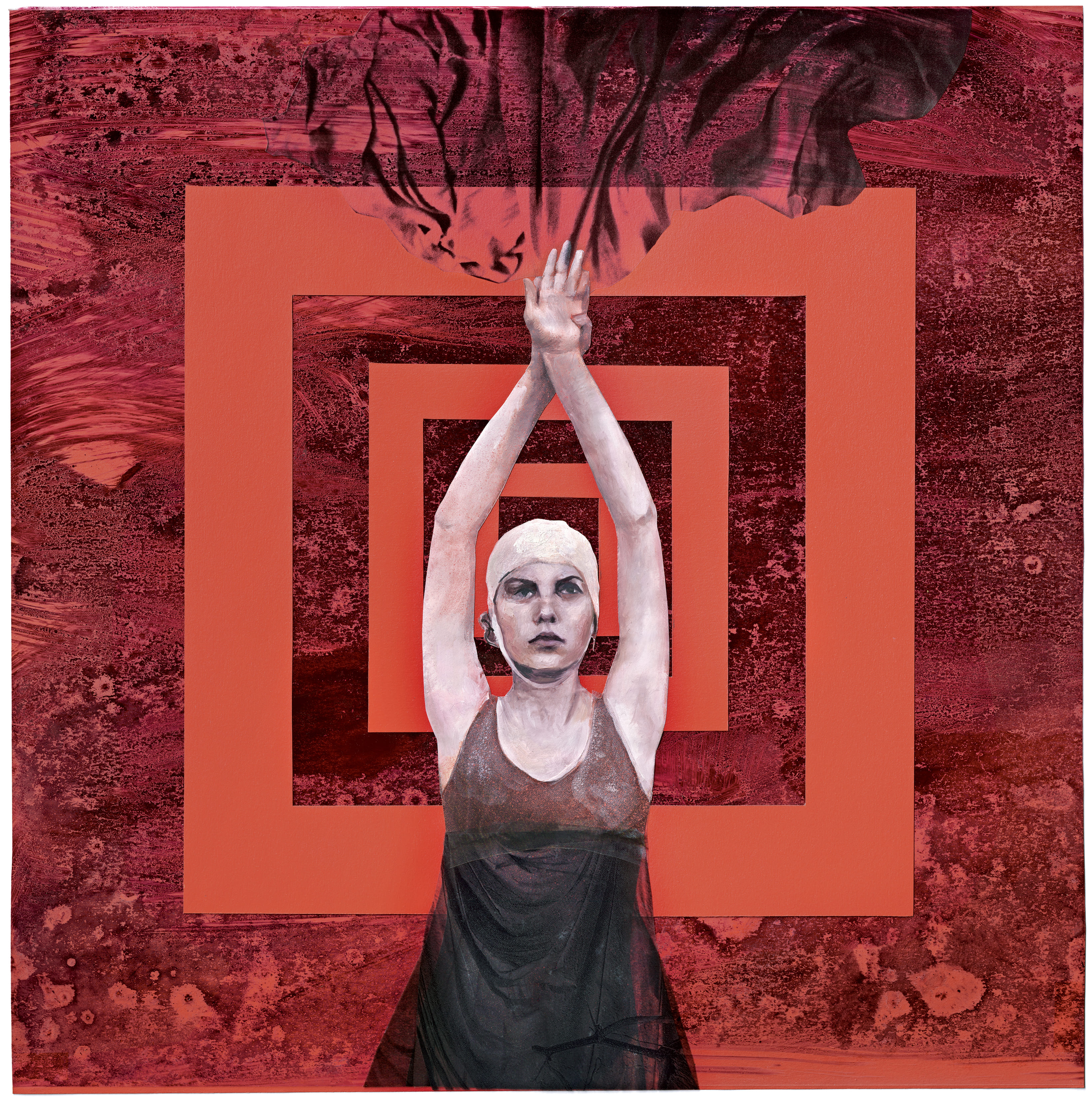 LydiaSerie: The Great Daughters of God/Text: Susanne Breit-Kessler Oil paint on paper, collage with photo material, 50 x 50cmExhibition project at Moulins Cathedral as part of the «&nbsp;Biennale des Illustrateurs&nbsp;», 2015Book publisher: Chrismon, Leipzig, 2018