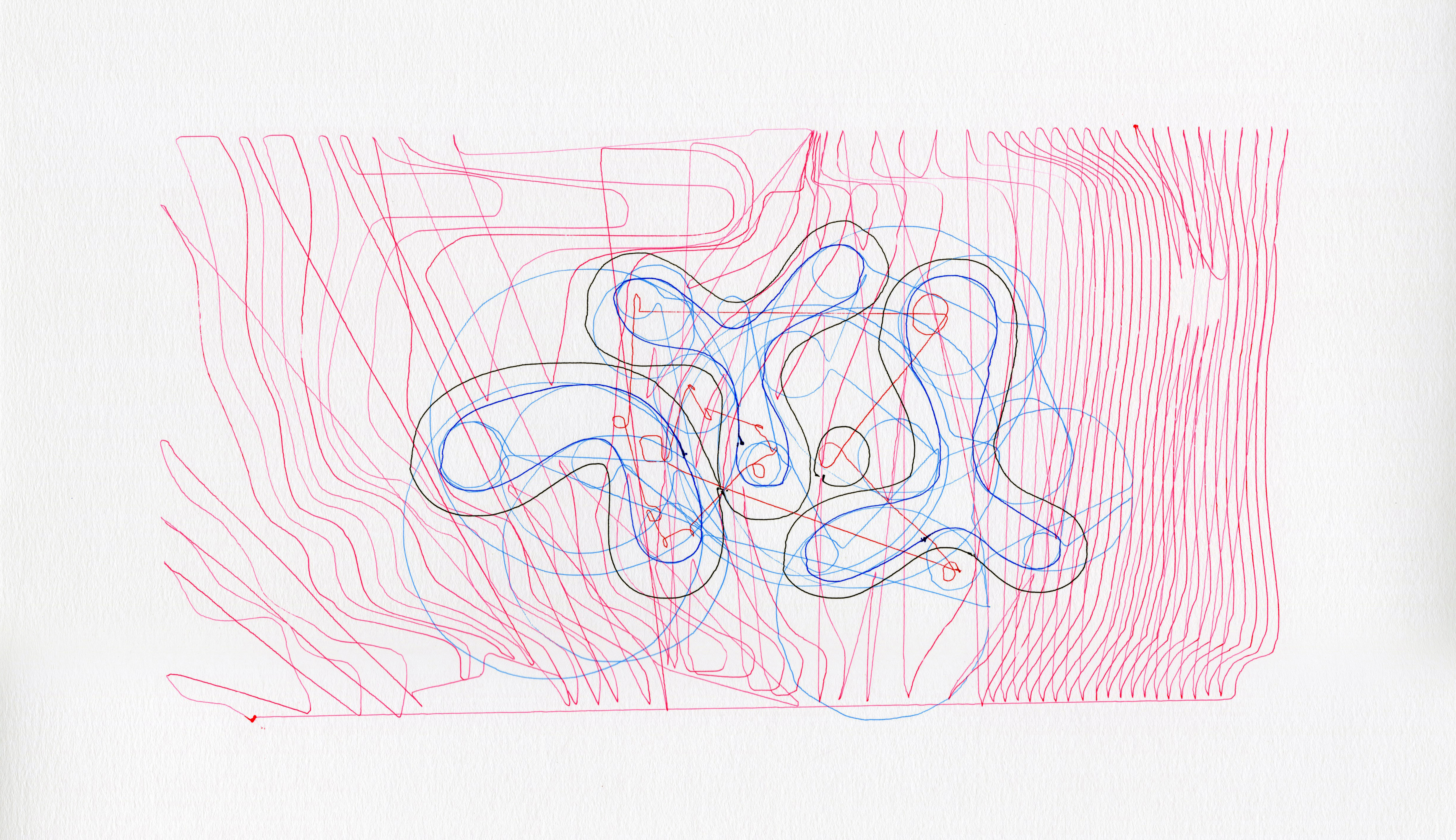 Ryue Nishizawa, Yu-Xo Gardens, Taipei, 2005. Scanned output from drawing apparatus