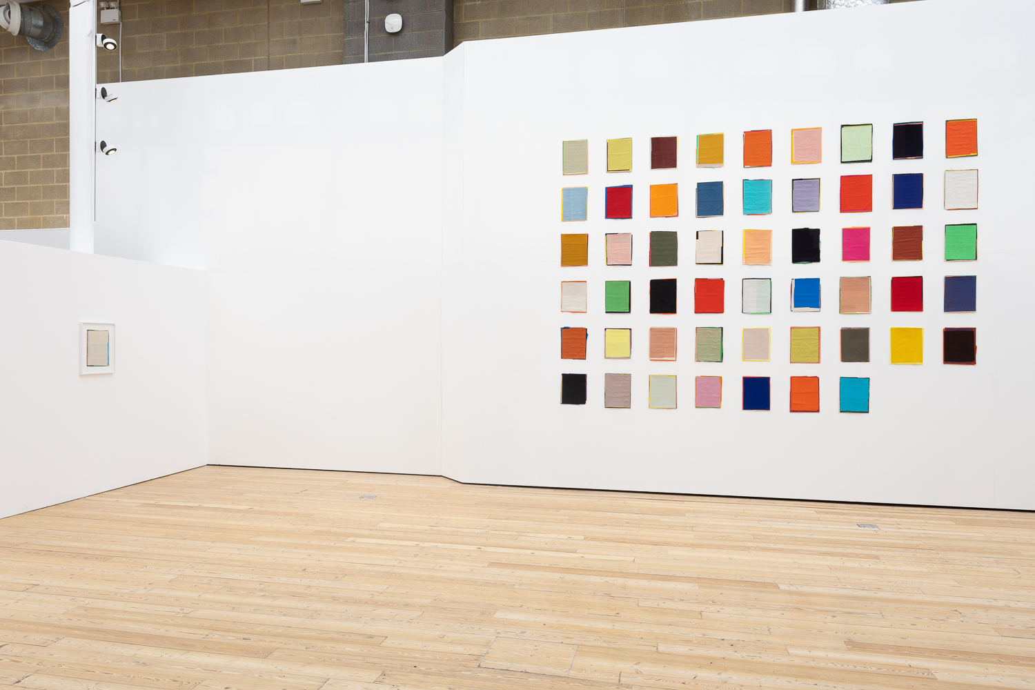 A visible that never stops vanishing, 2023 (ongoing), fabric collages.