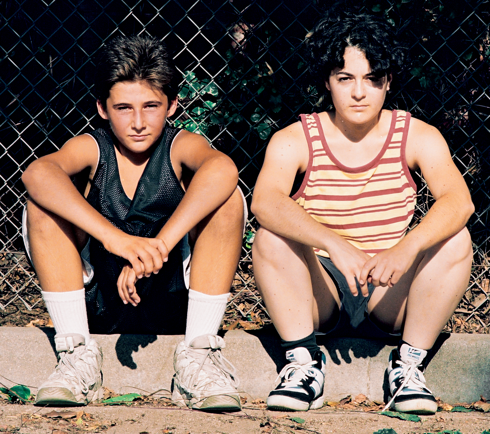 Study for 16mm Film (Fuller Community Recreation Center Basketball Court, Fuller Street and Santa Monica Boulevard, Los Angeles), 1996. C-print; 10 &frac12; &times; 12 inches