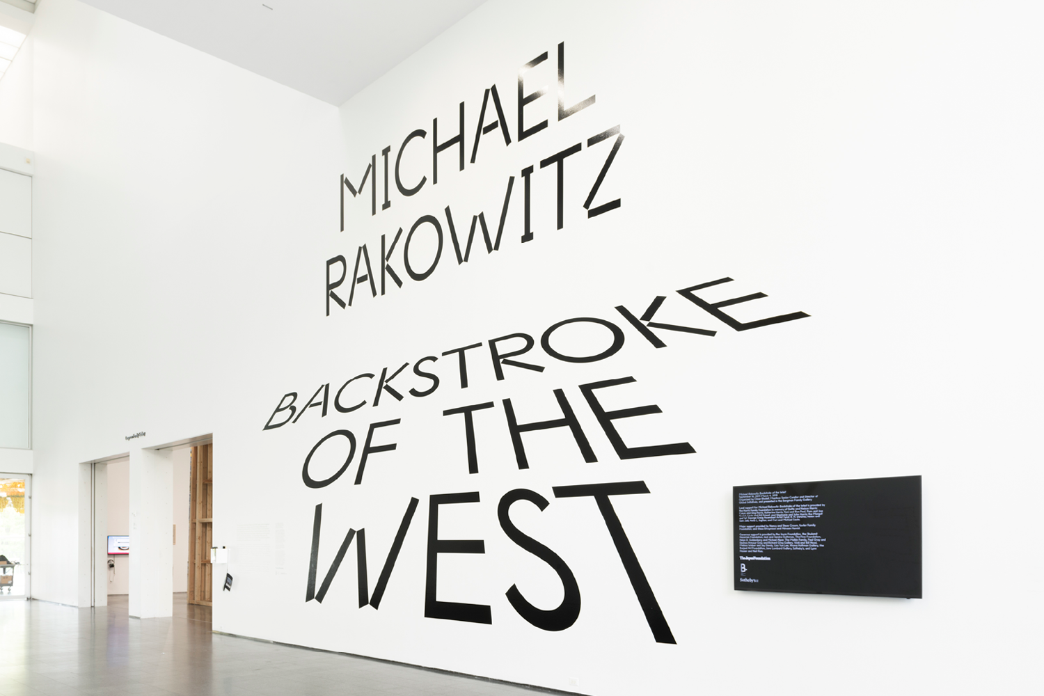 MICHAEL RAKOWITZ: BACKSTROKE OF THE WEST. Installation Photos: Nathan Keay/MCA Chicago.