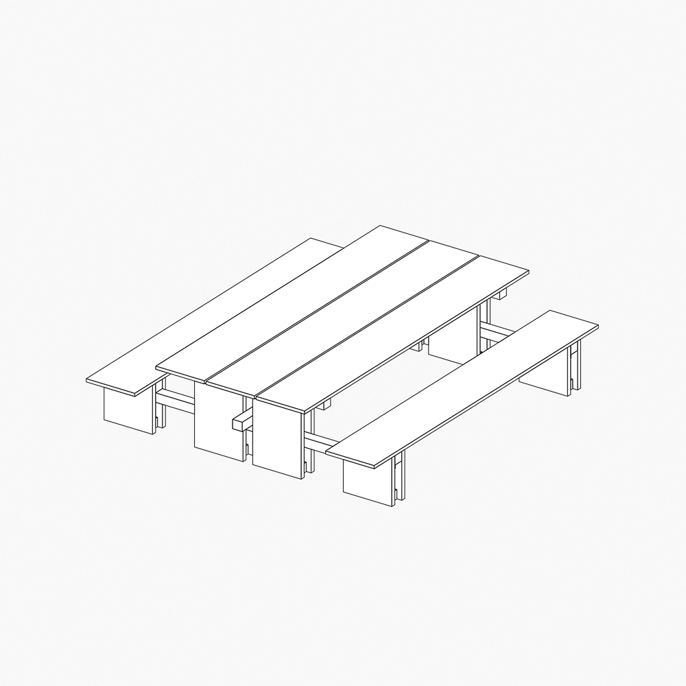 Module table-banc / Mobilier 