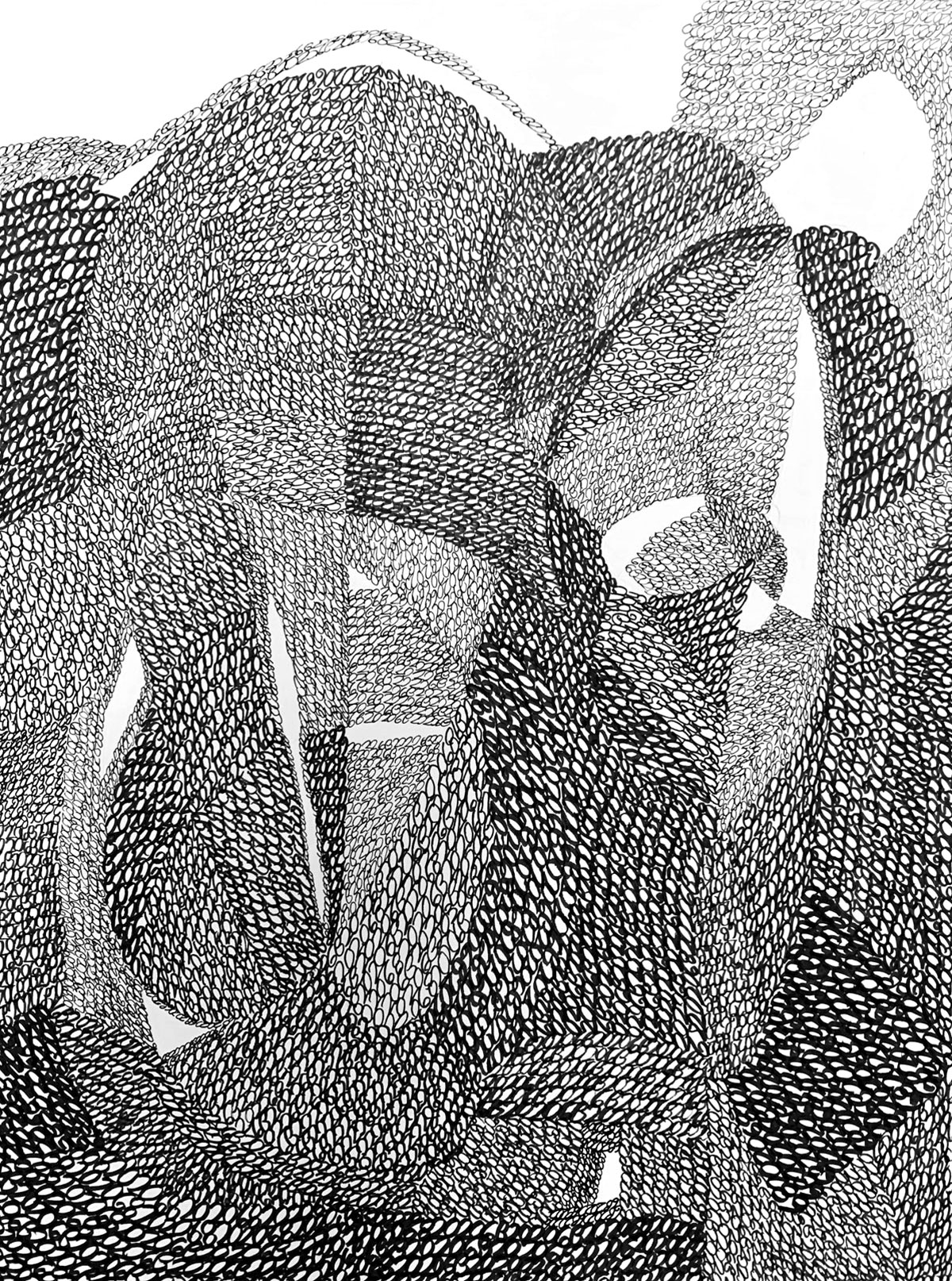 15/38 — BANAL DEJA VU  Archival ink on Bristol, 9" x 12" (2020 works).2010-ongoing.