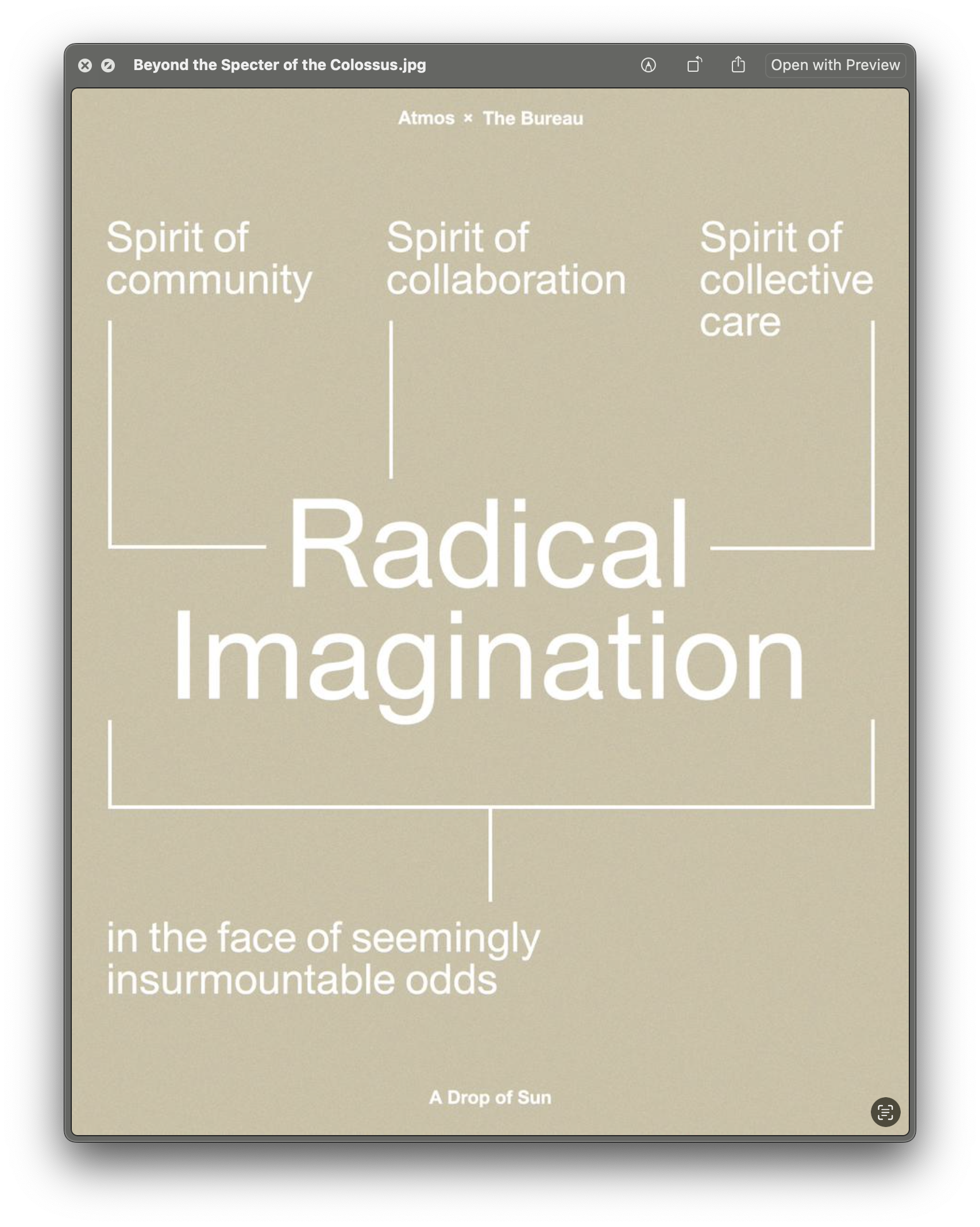 Beyond the Specter of the Colossus by Mohamud Mohamed