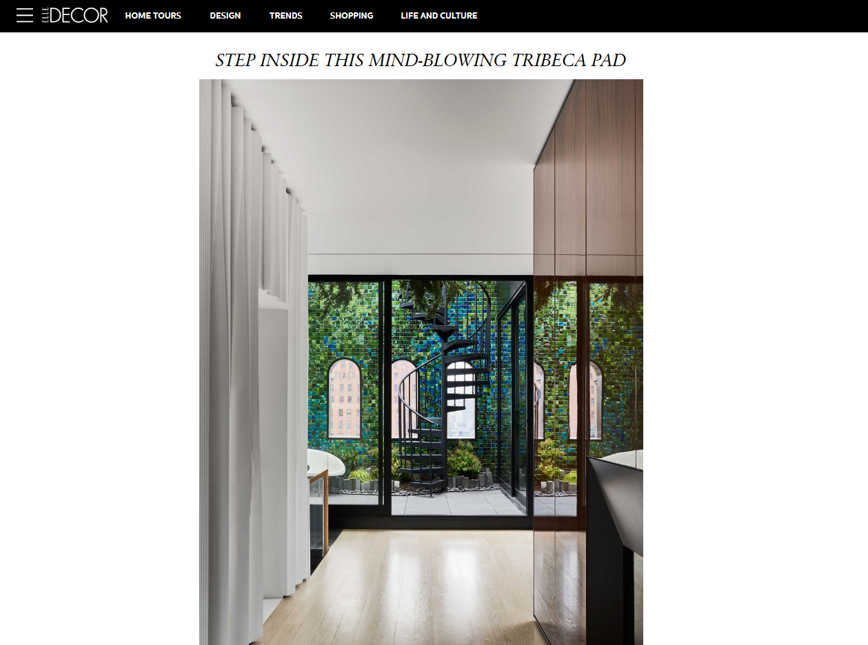 Pulled Plaster Loft Featured in Elle Decor