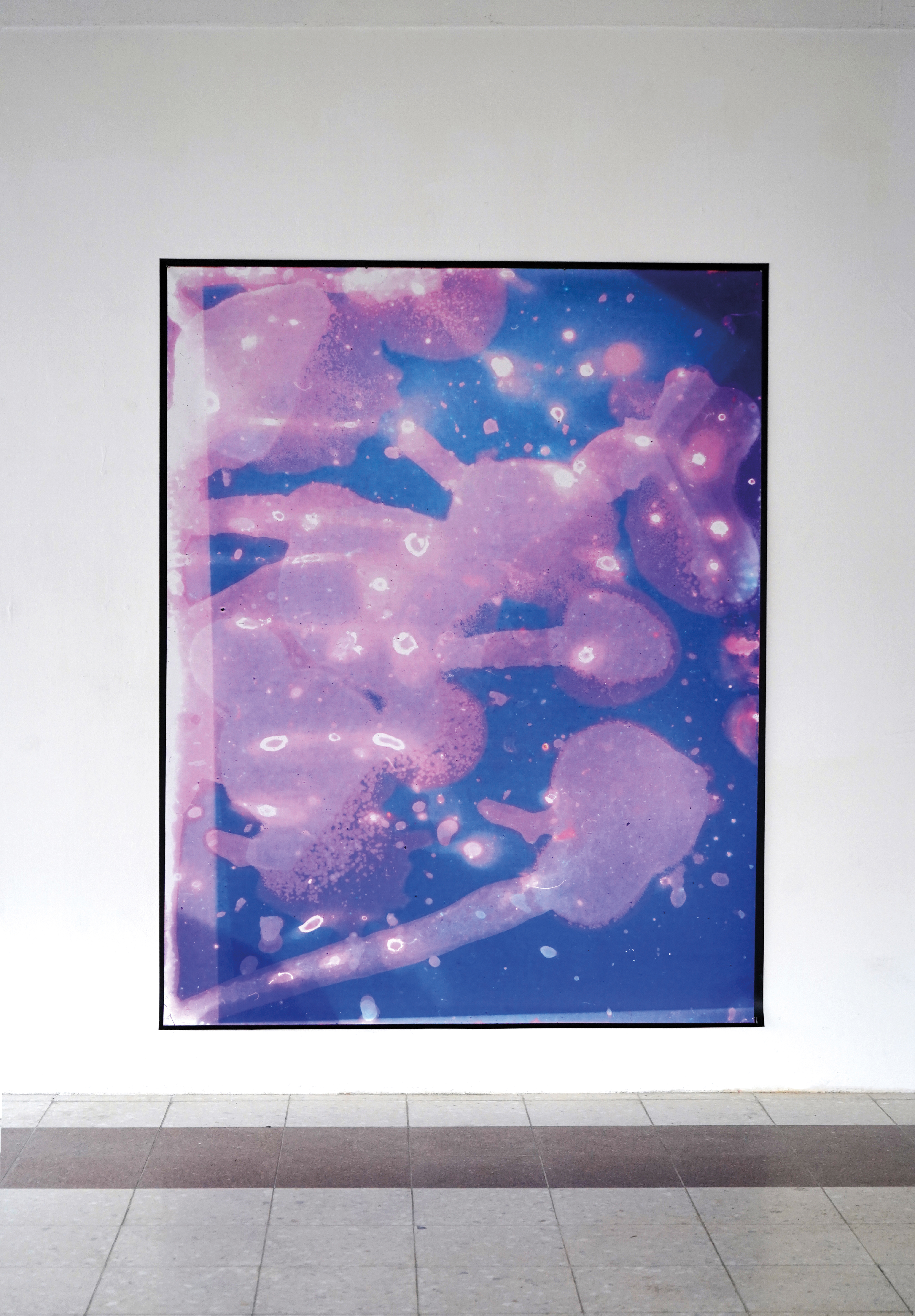 Ilford_P#01, Zersetzung, Scanprozess, Print auf PVC Plane, 145 x 200 cm, 2023